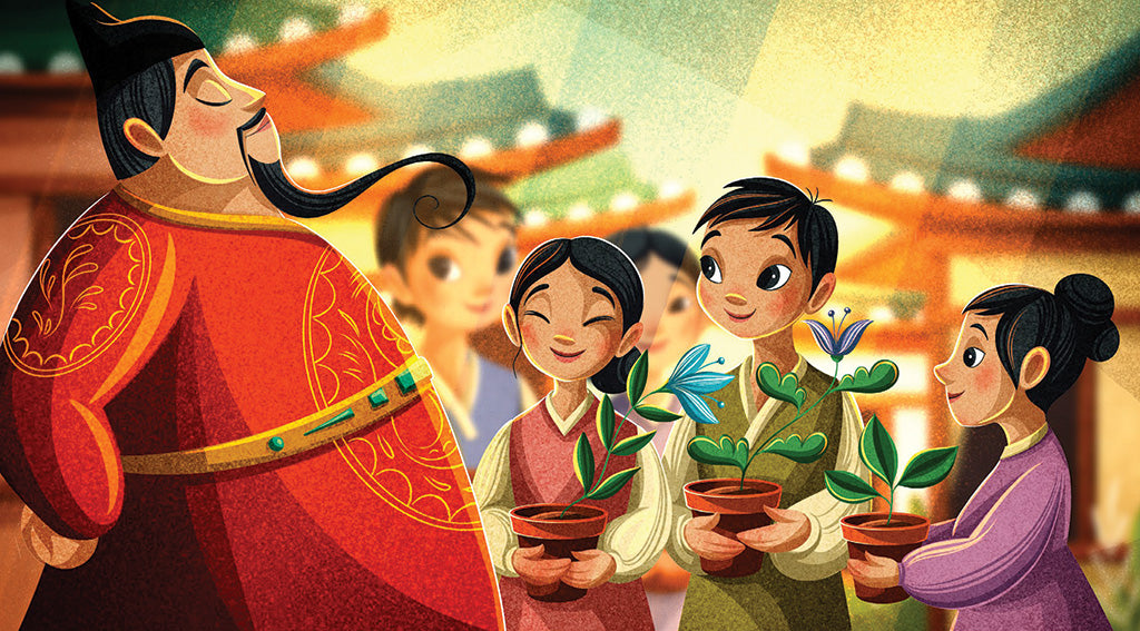 A kisfiú meg az üres virágcserép (Népmesekincstár diasorozat)