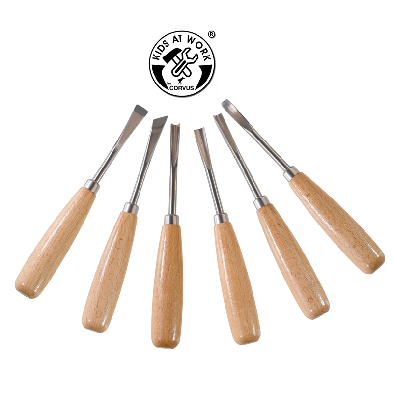 Fafaragó vésőkészlet, 6 részes, új