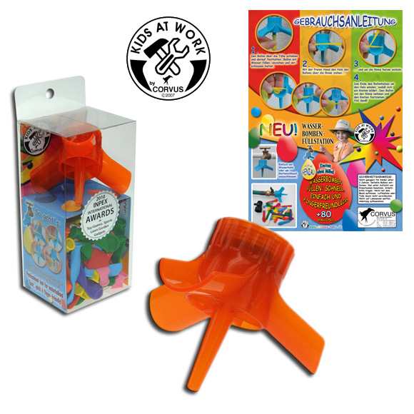 Vizibomba töltöállomás + 80 db lufi 