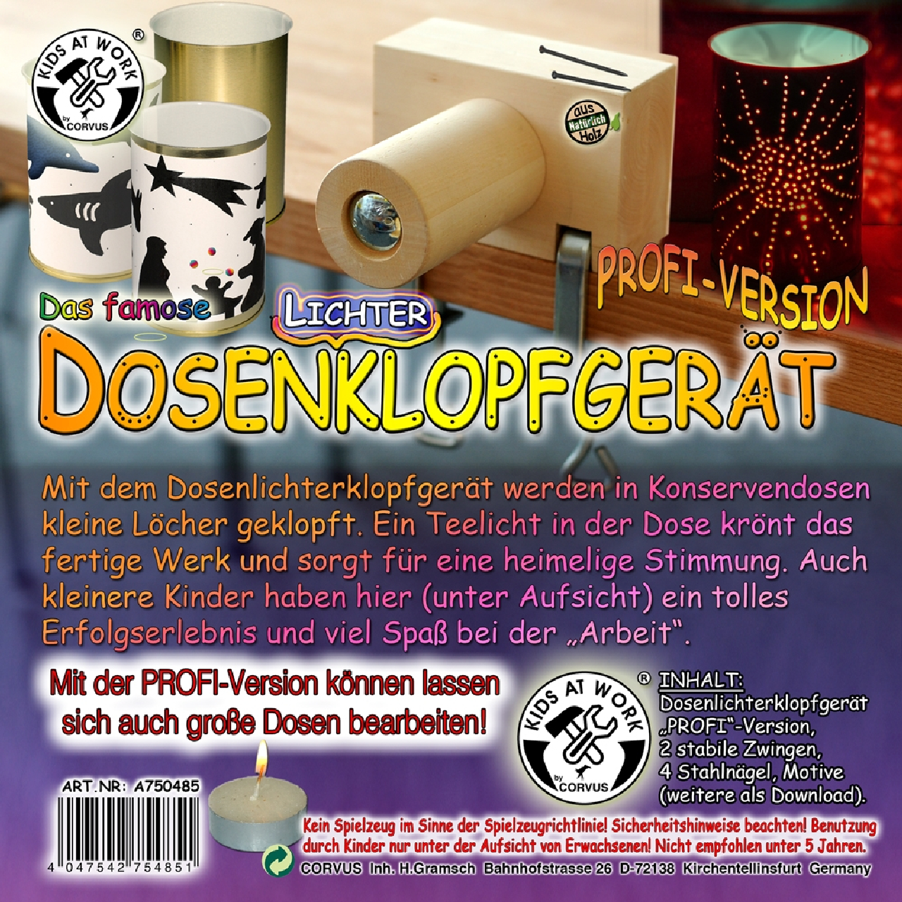 Konzervdoboz-lámpás készítő - profi