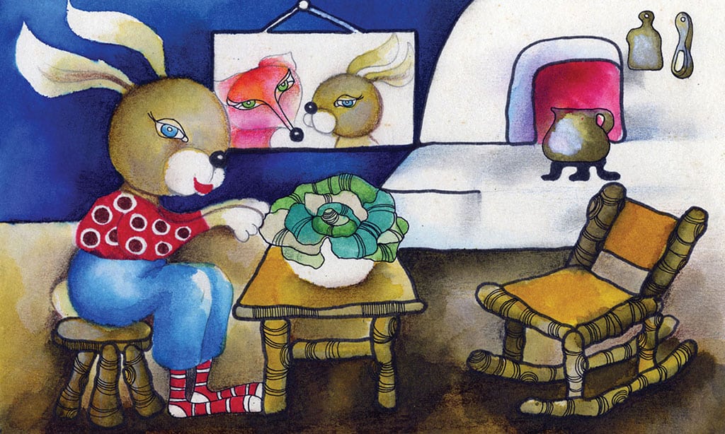 A nyulacska házikója