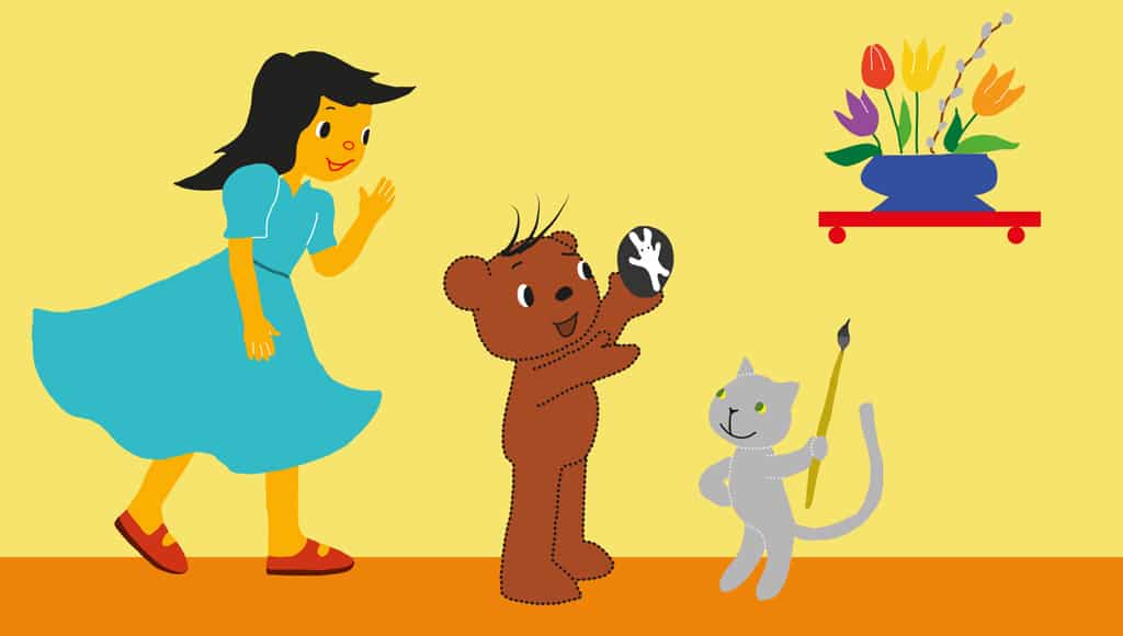 Boribon tojást fest