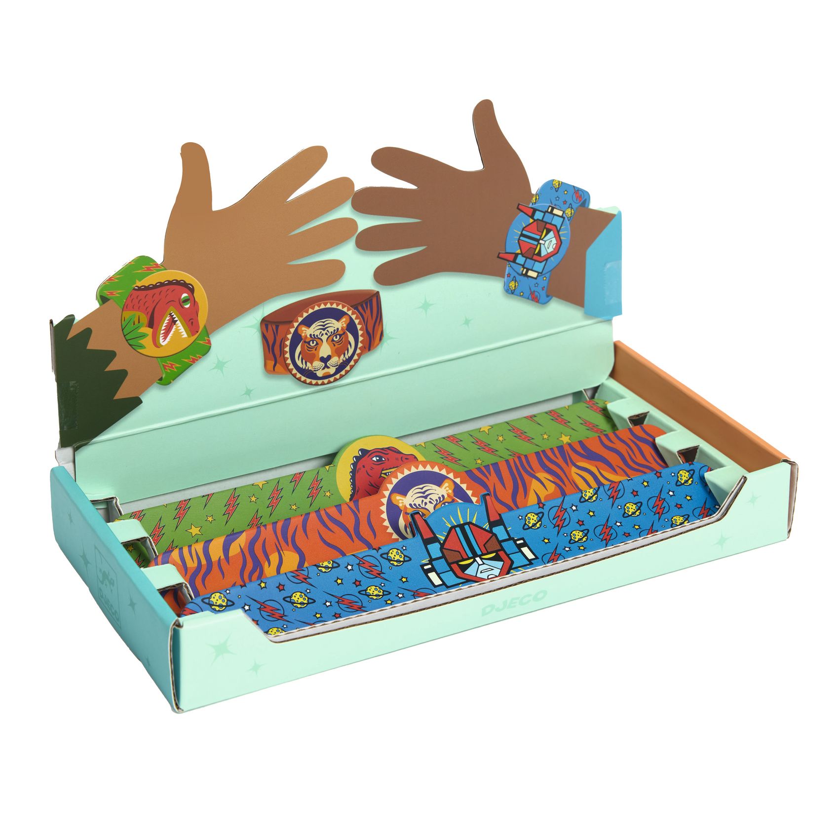 Rácsapós karkötő - Dínó, Tigris, Szuperhős - Winding bracelets dino, tiger, superhero