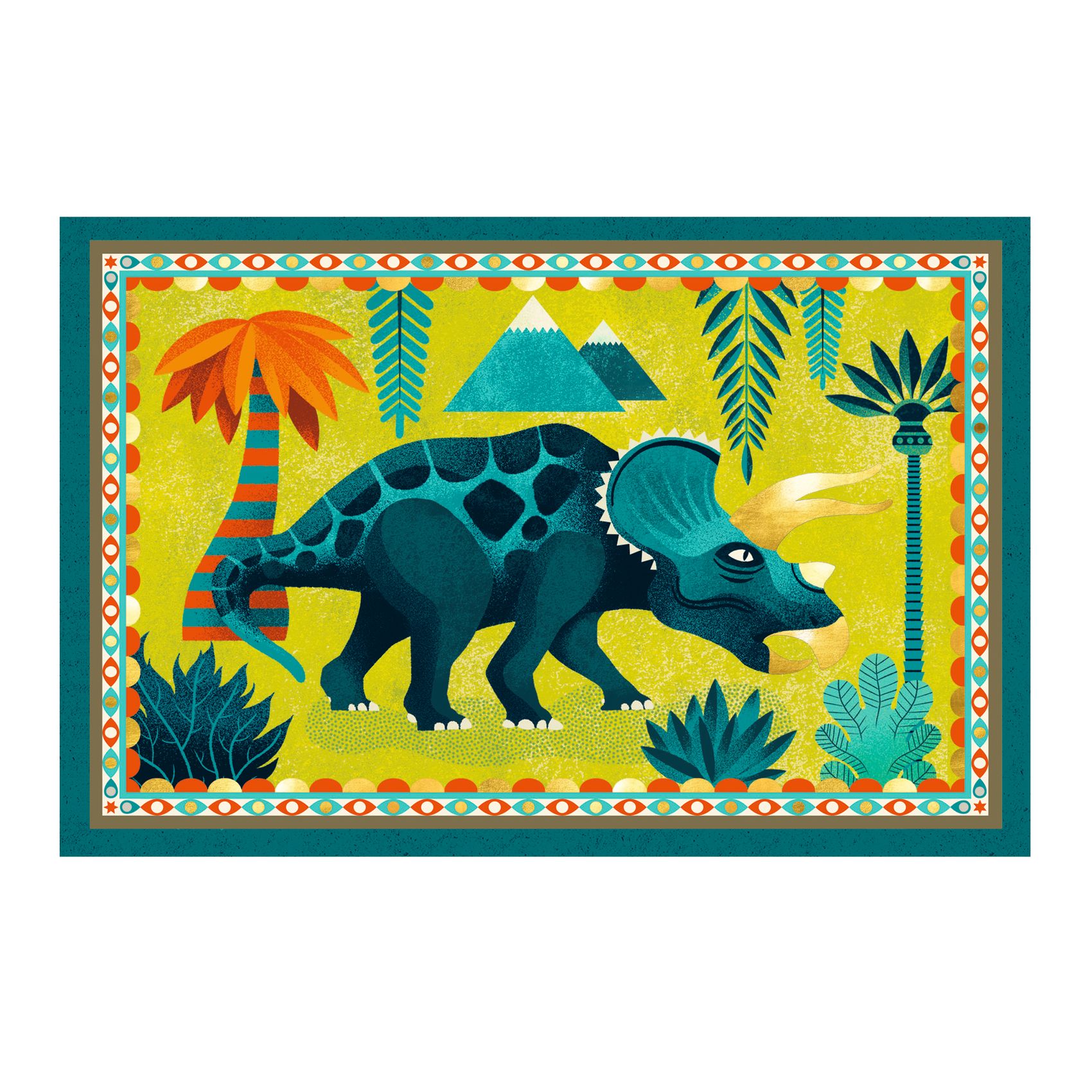 Meghívó készlet - Dínó parti - Cric croc, Dino Rock !