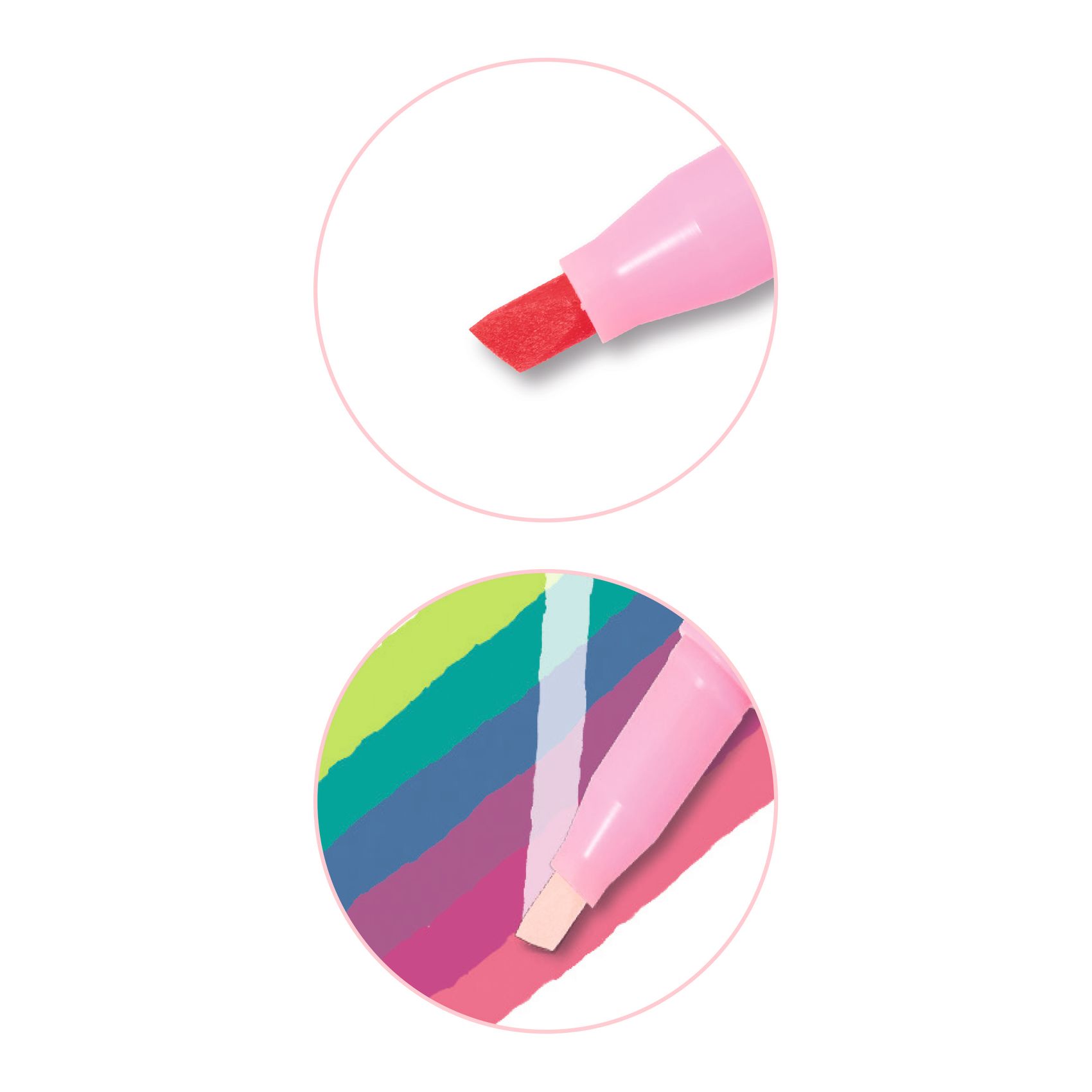 Mágikus filctolkészlet - 6 db radírozható filctoll - Magic erasable markers