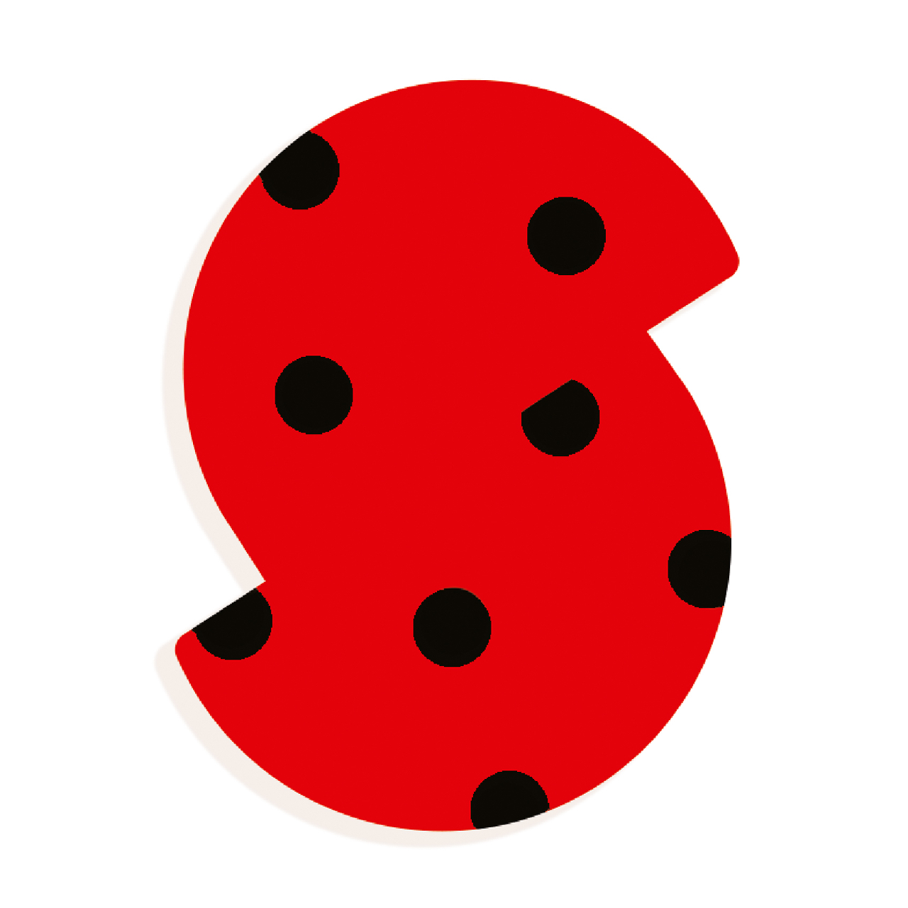 Állatdekor betű - S - Graphic animal letter