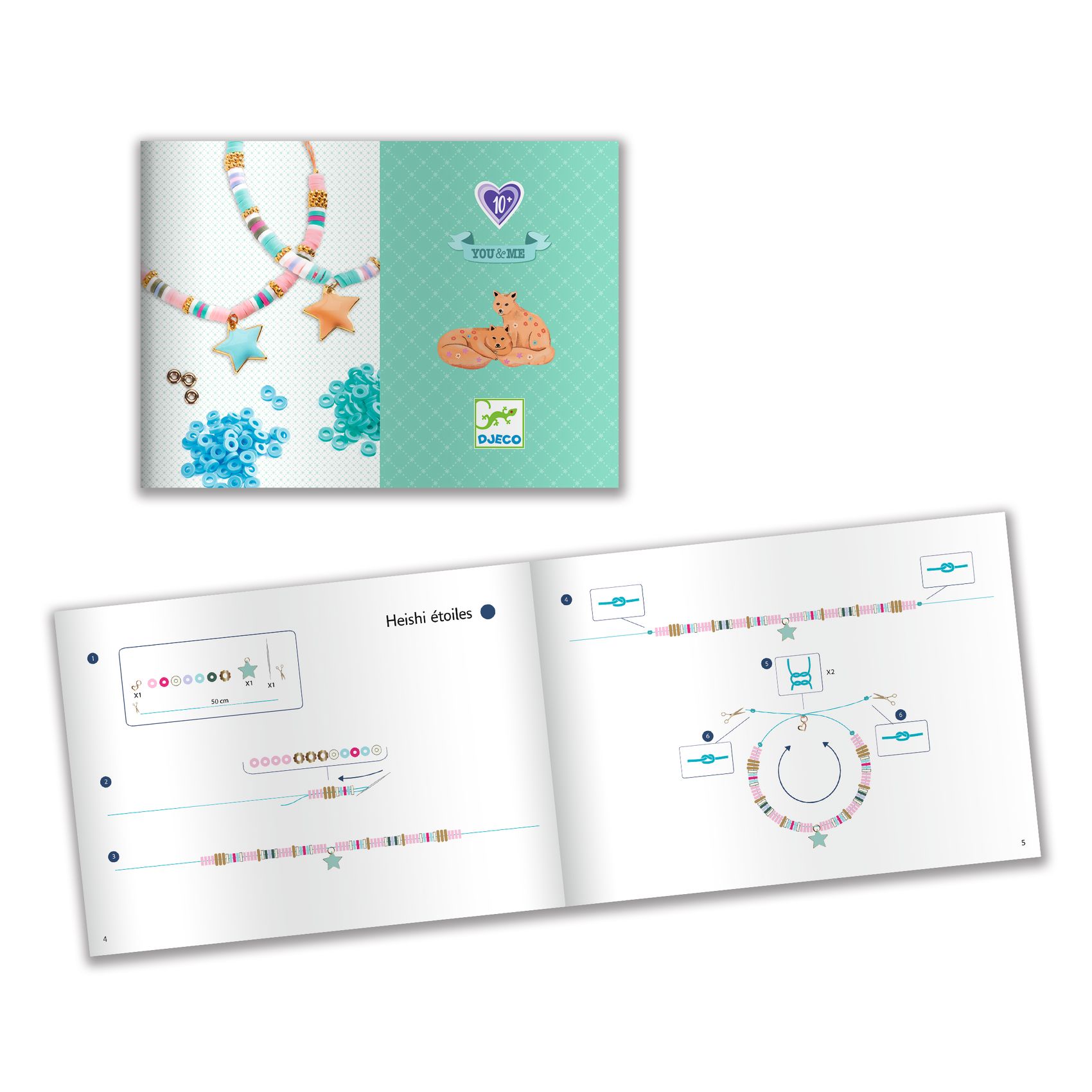 Ékszerkészítő készlet - Páros csillagok - Star Heishi