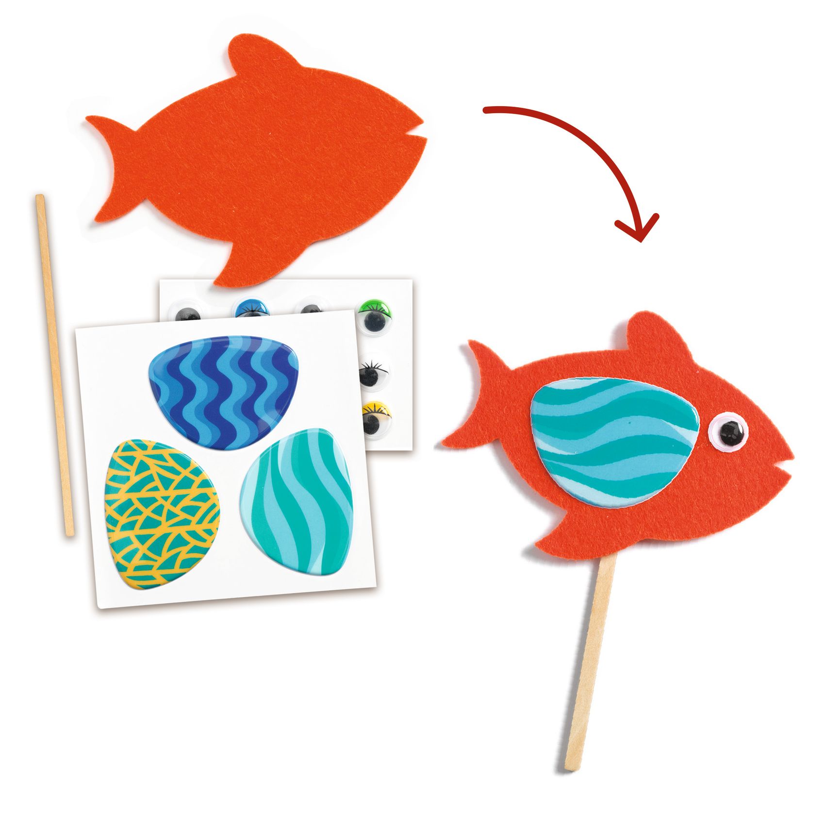 Kollázs műhely - Halszínjáték - Collage craft, Happy Aquarium