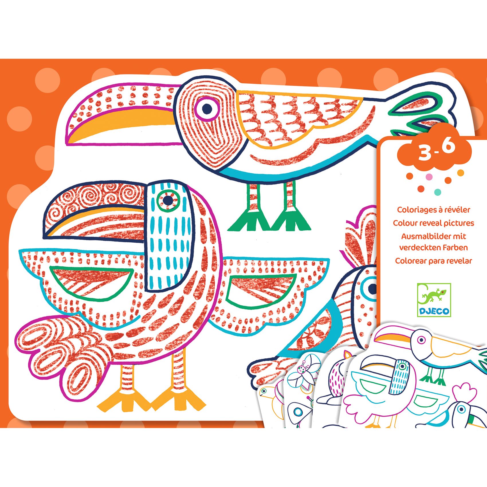 Meglepetés színező - Vadállatok - Wild families