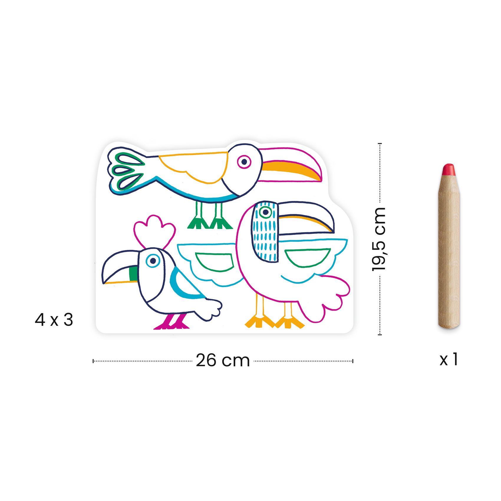 Meglepetés színező - Vadállatok - Wild families