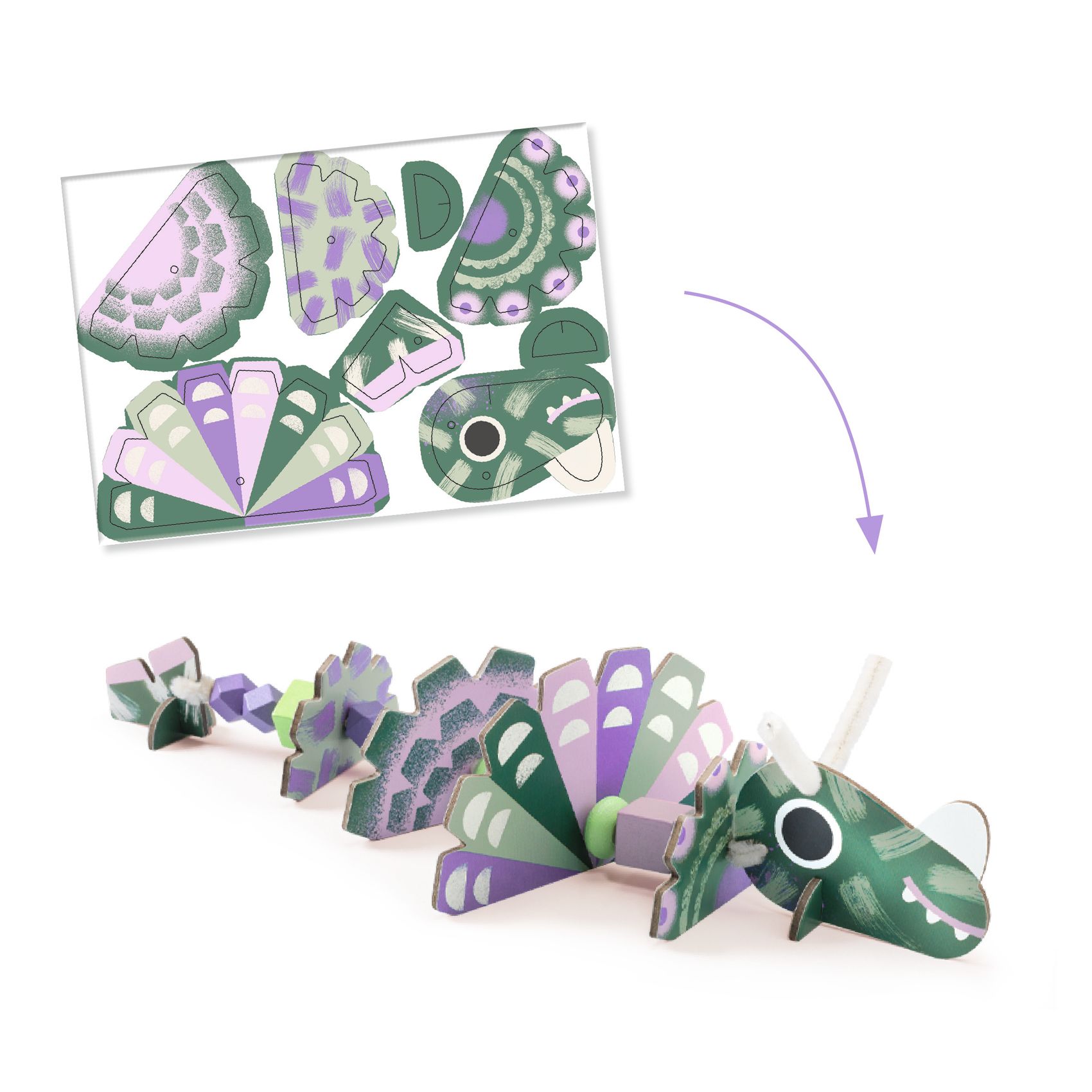 Fűzés - Dínók - Terrible dinos