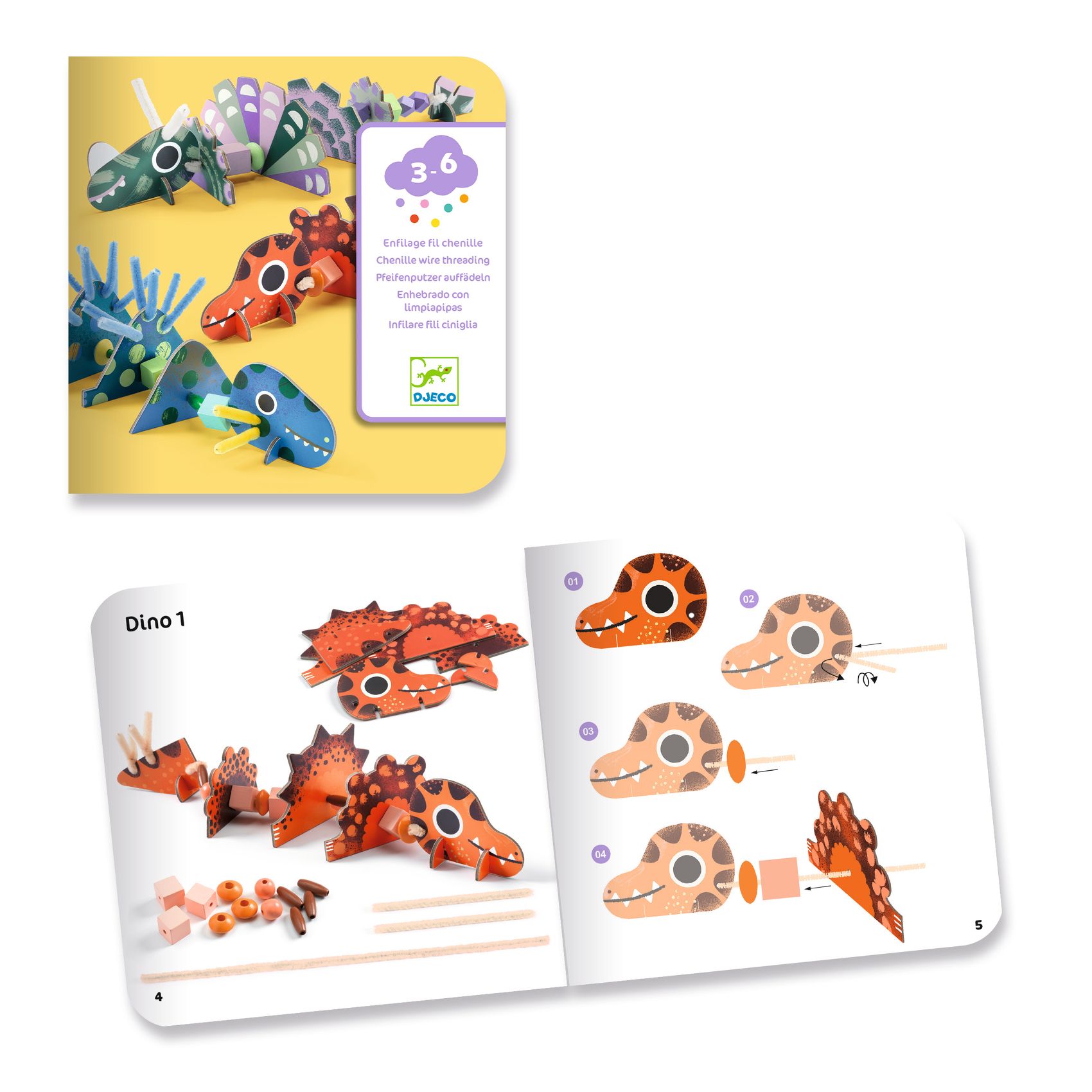 Fűzés - Dínók - Terrible dinos