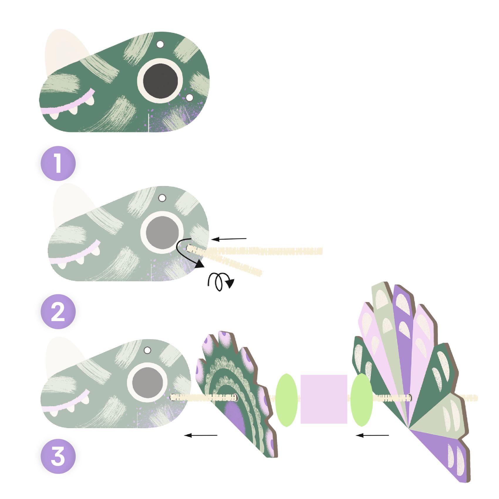 Fűzés - Dínók - Terrible dinos