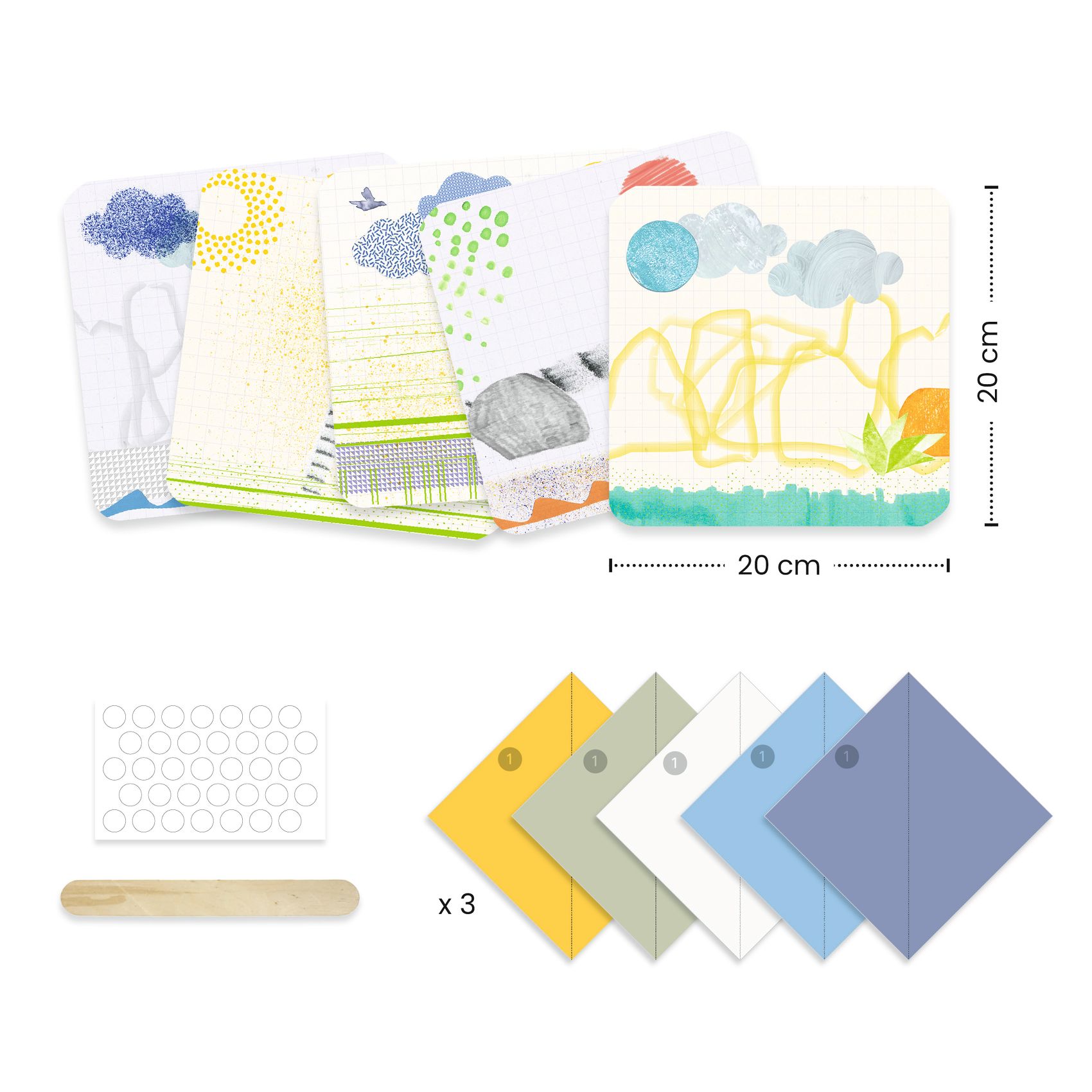 Első papírhajtogatások - 1, 2, 3… hajtás! - 1, 2, 3… fold!