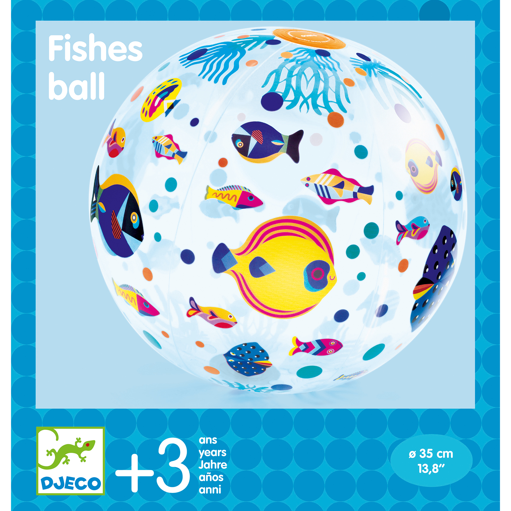 Felfújható labda, ∅ 35 cm - Halacskák - Fishes ball