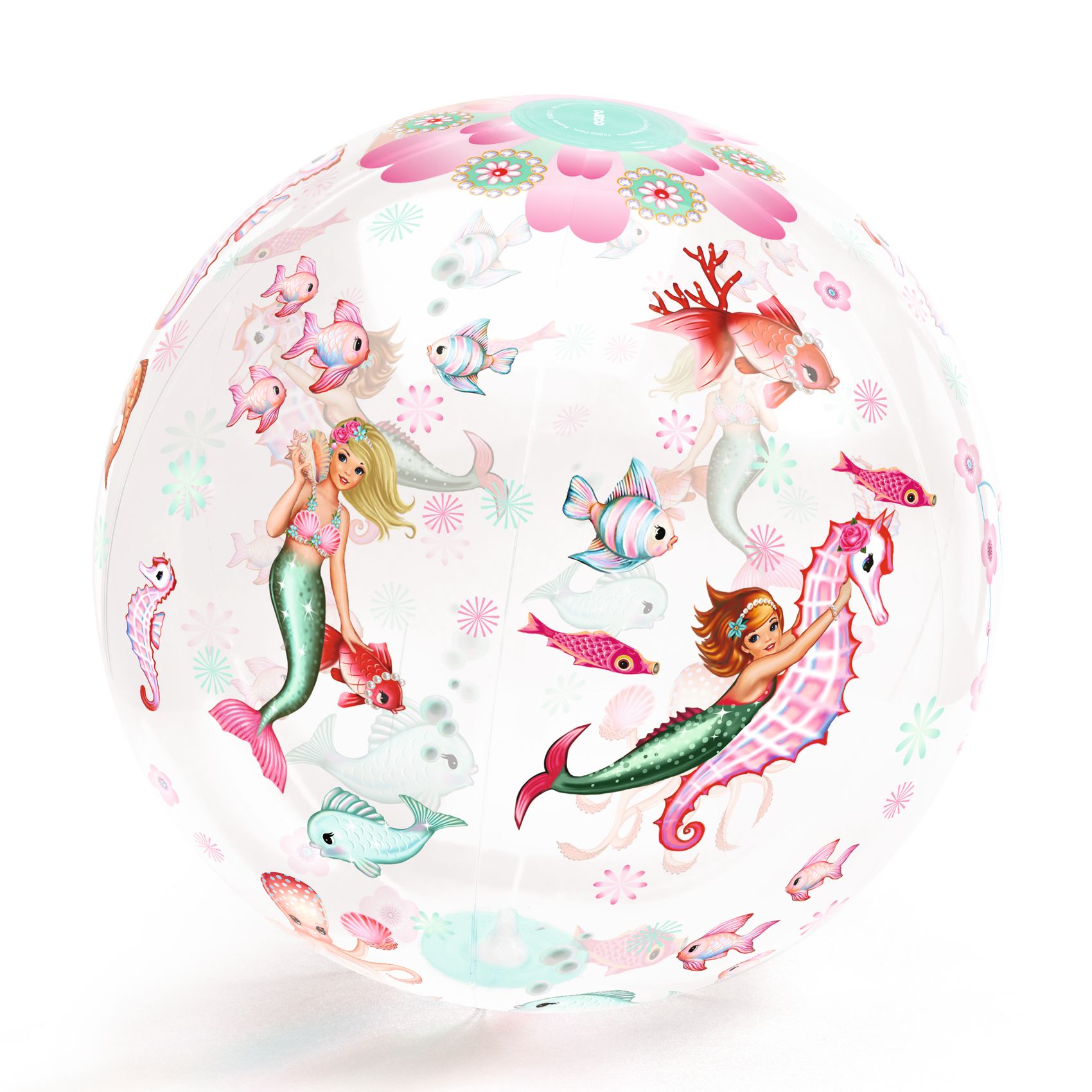 Felfújható labda, Ø 35 cm - Sellős labda - Mermaid Ball 