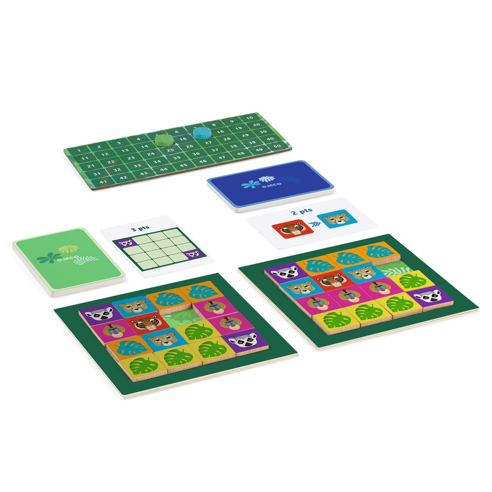 Társasjáték - Csibészke - Jungle Taquin