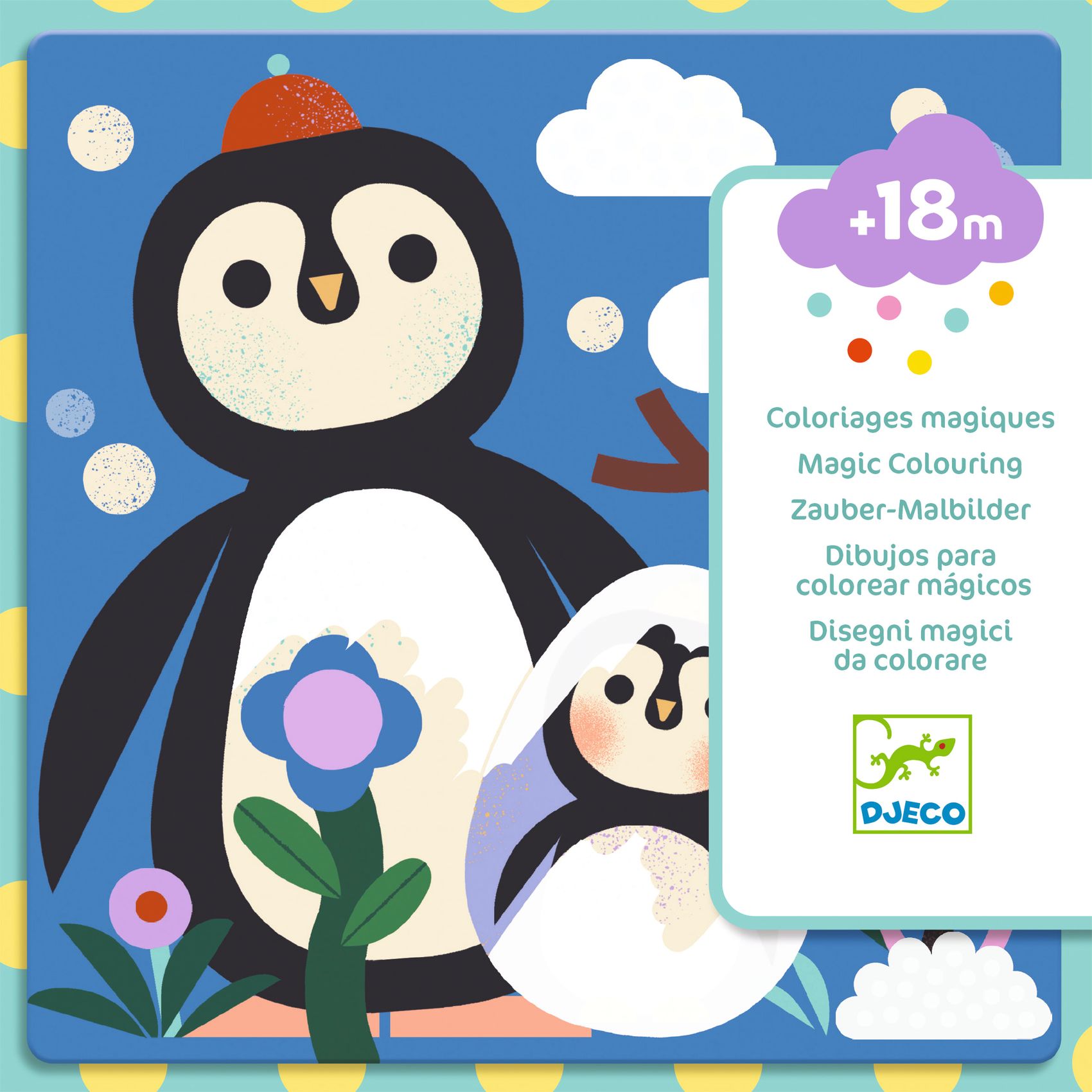 Vízzel színező készlet - Kukucs! Állatbébik a világ tájairól - Peekaboo! Baby animals around the world