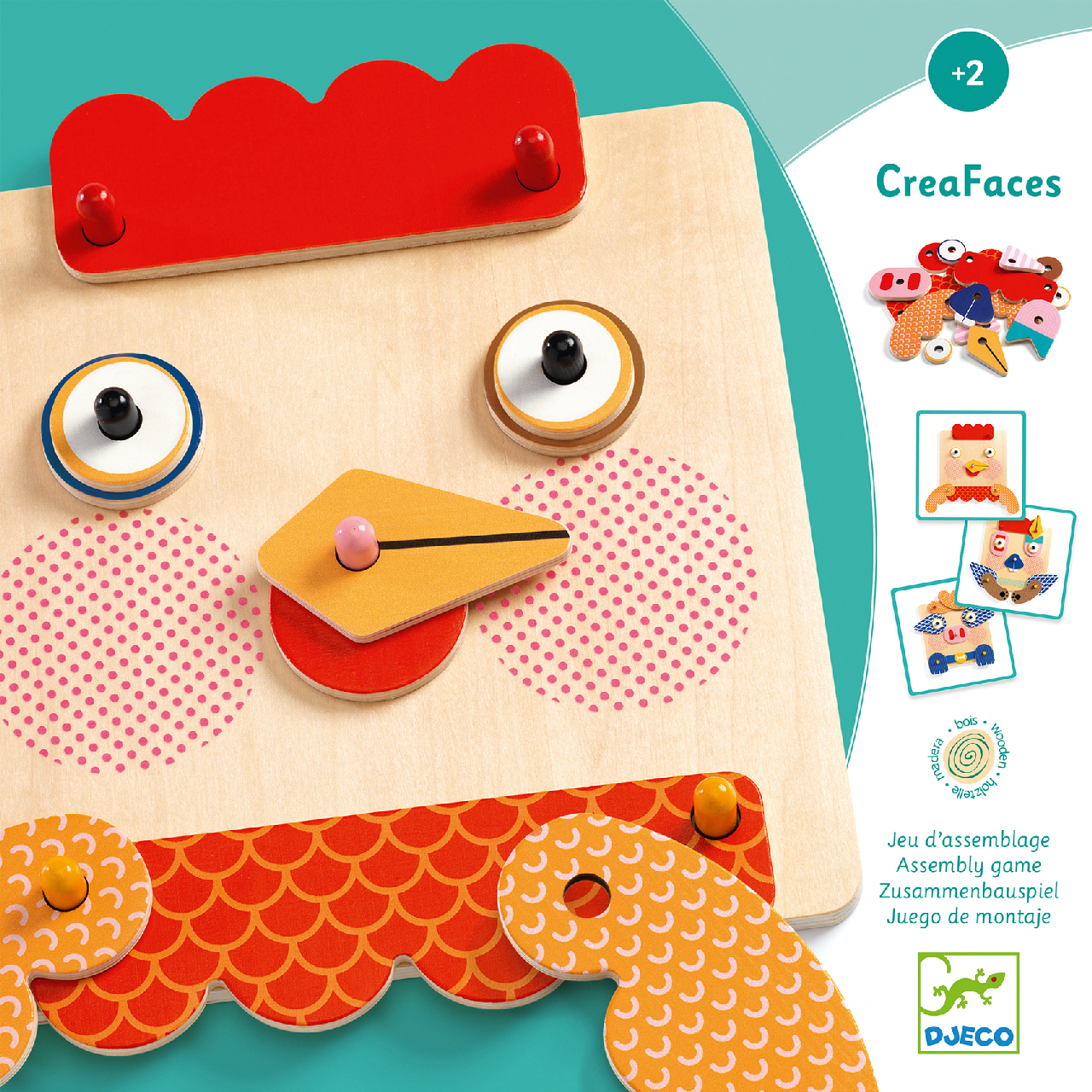 Szerelő játék - Tiki-taki arcocska - CreaFaces