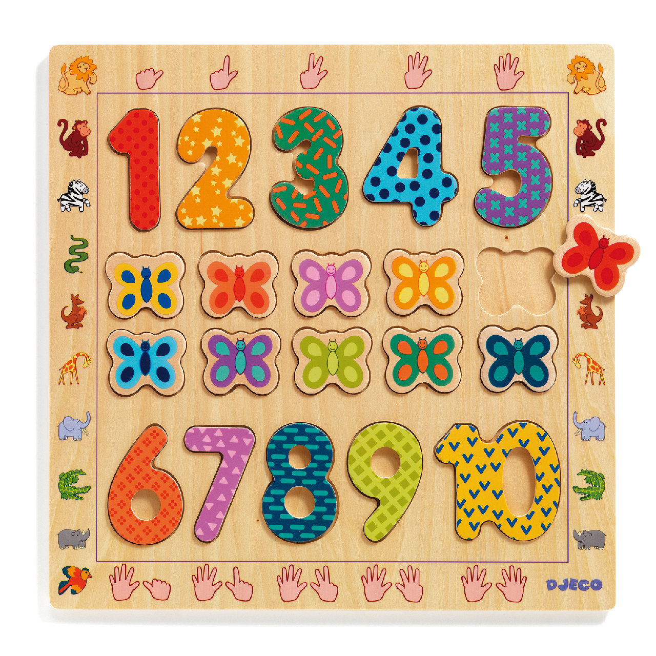 Formaillesztő, formaberakó - 1-től 10-ig kirakó - 1 to 10