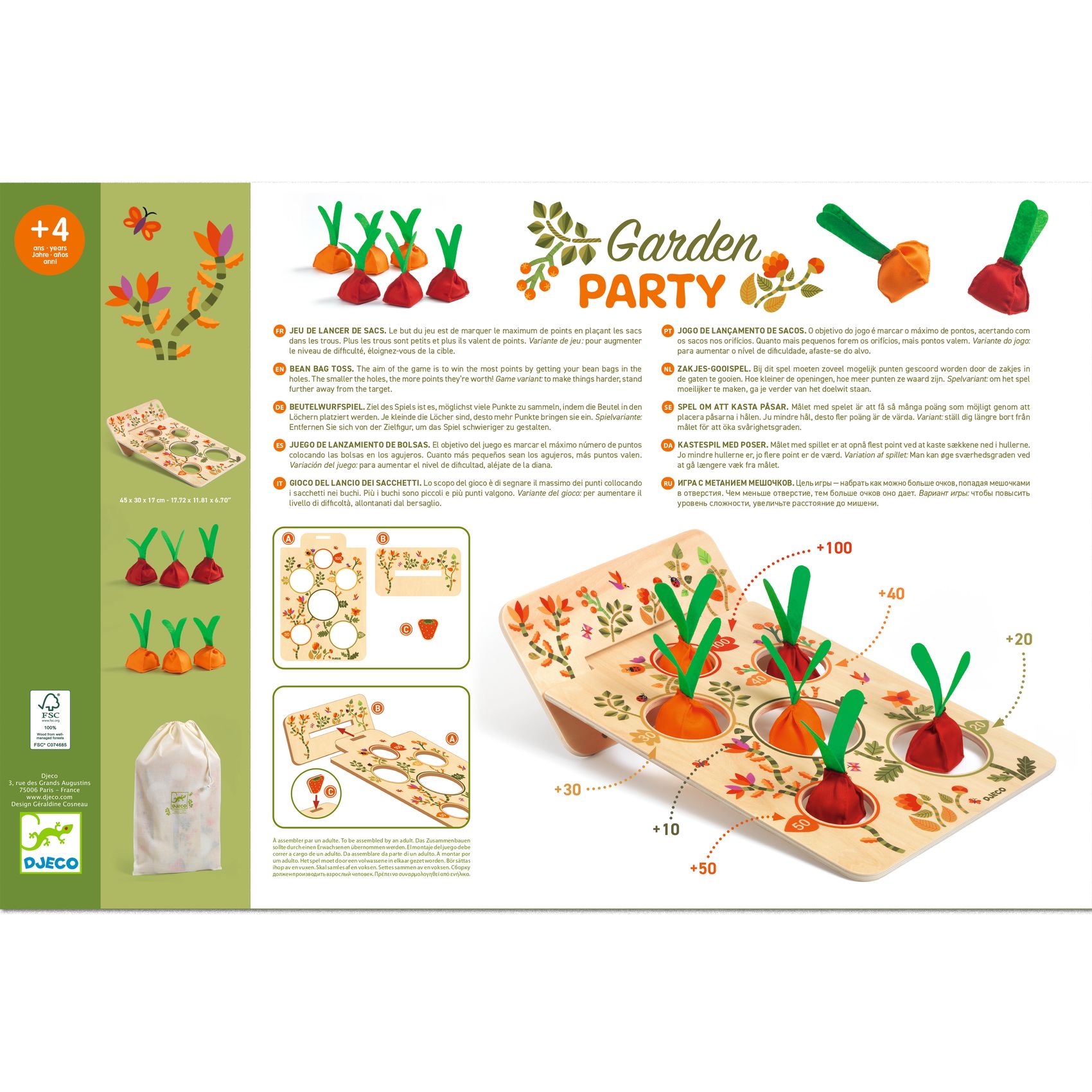 Célba dobó játék - Zsákolás - Garden party