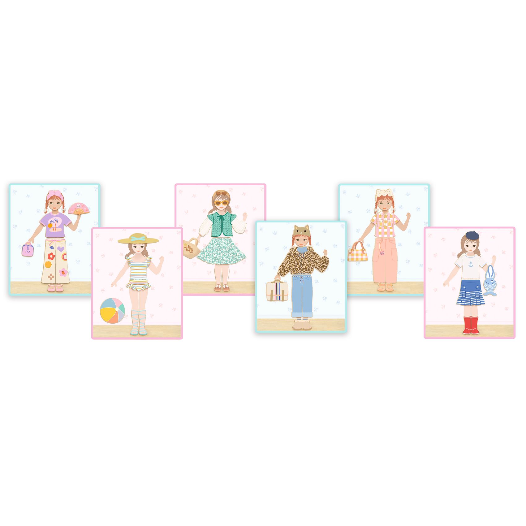 Mágneses képkirakó - Variációk 12 öltözetre - Inzebox Dressing