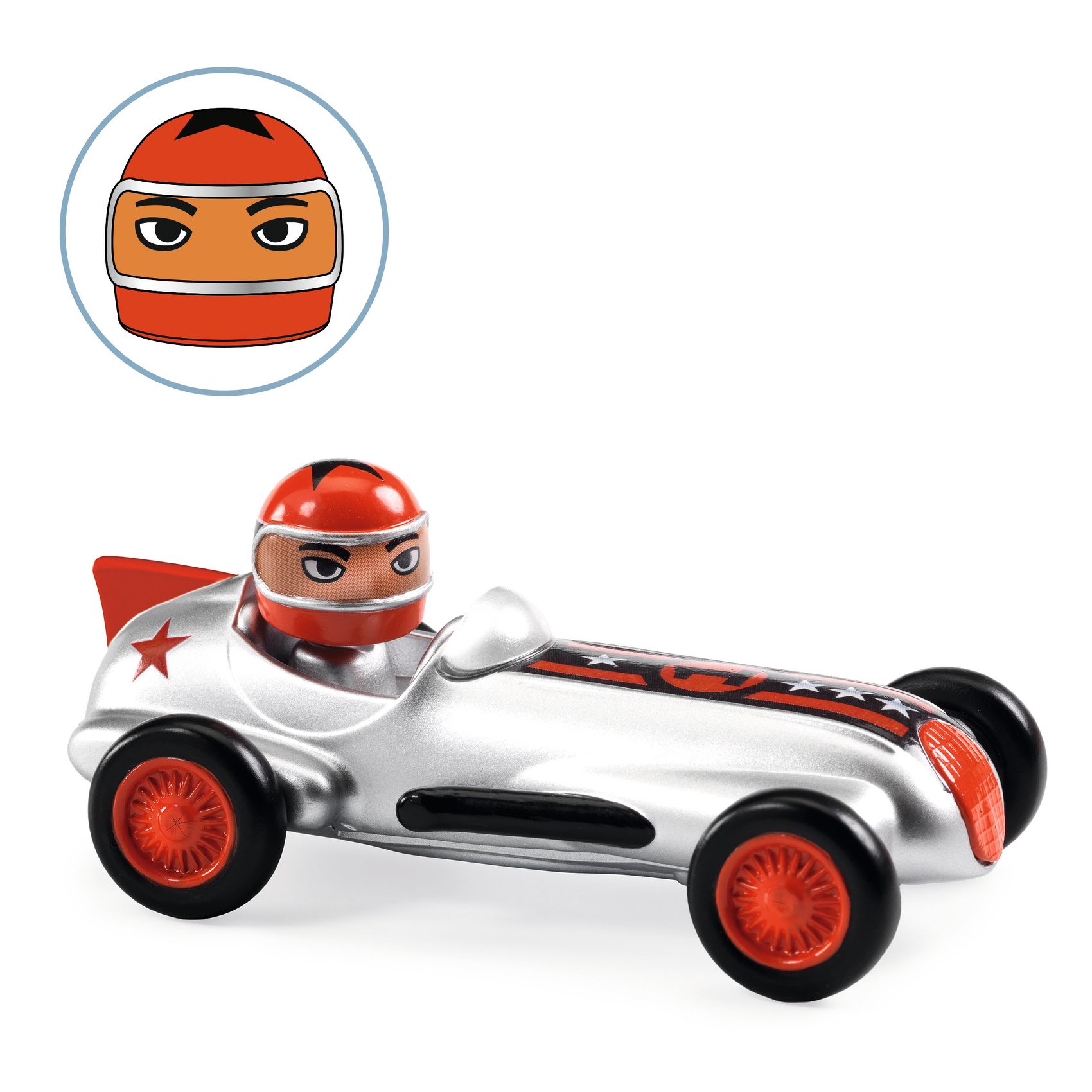 CRAZY MOTORS játékautó - Ezüst nyíl - Silver Super Speed