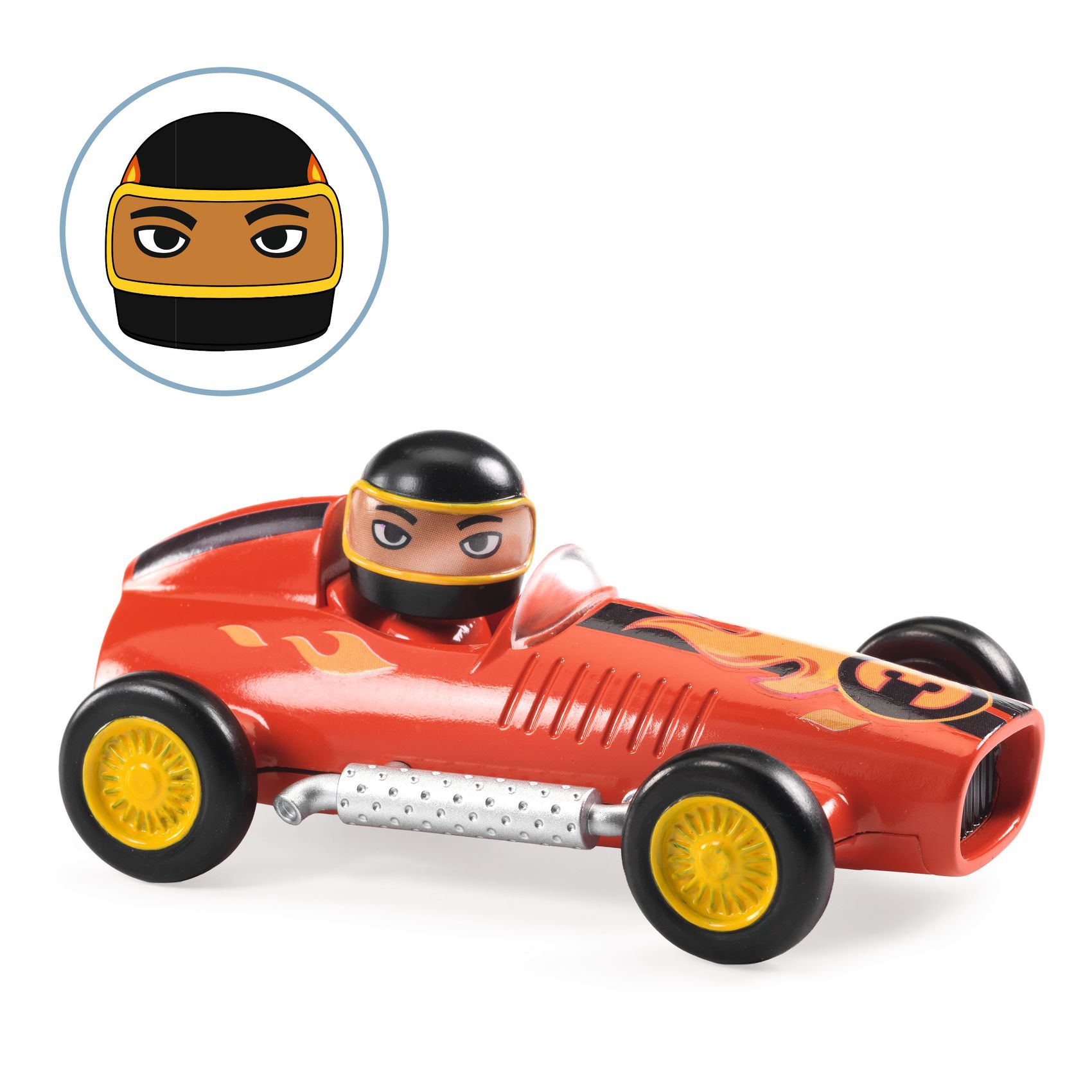 CRAZY MOTORS játékautó - Vörös láng - Red Super Speed
