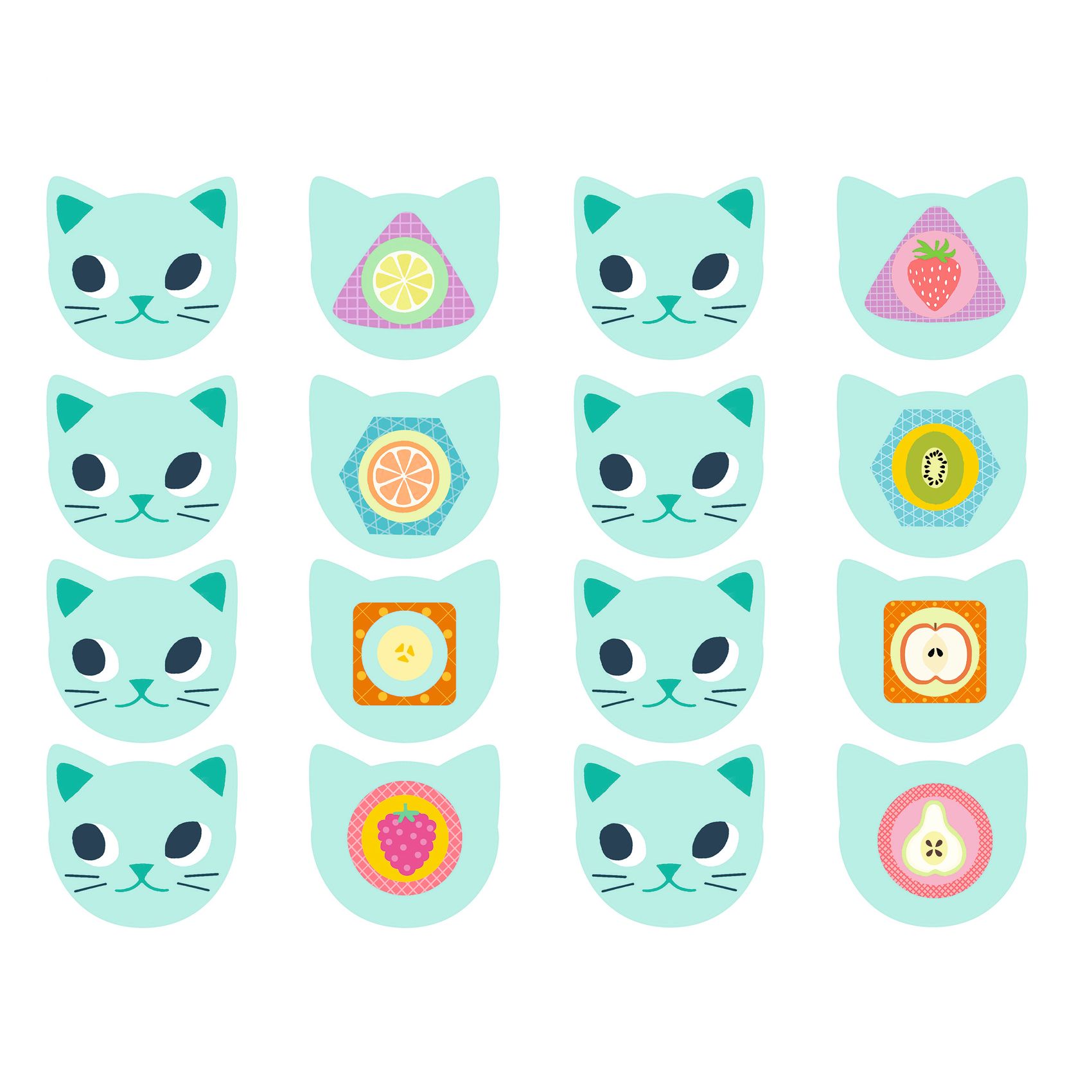 Szerepjáték - Pákosztos cica étkészlet - Greedy cats