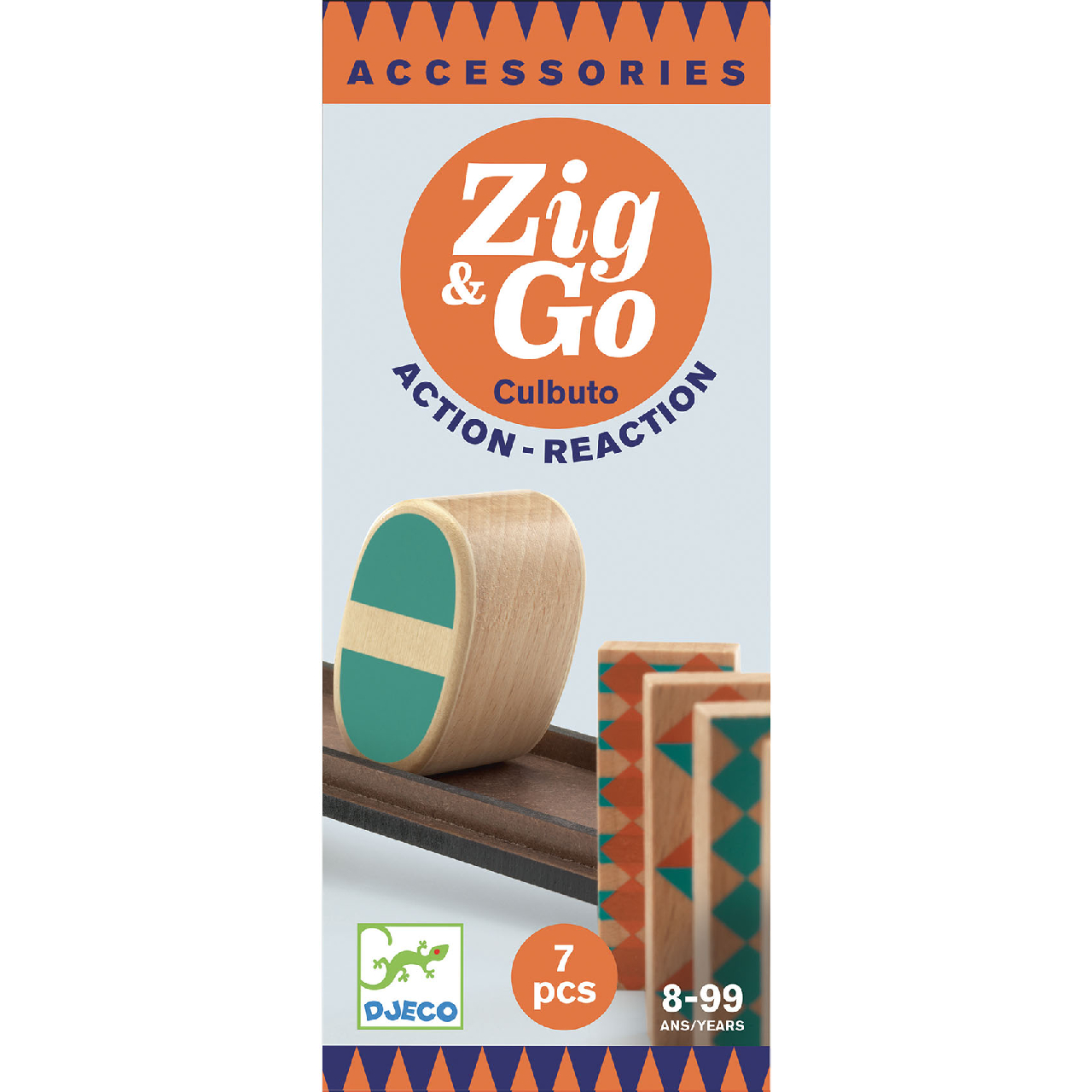 Építőjáték - Guru-ló, 7 db-os - Zig and Go - Culbuto