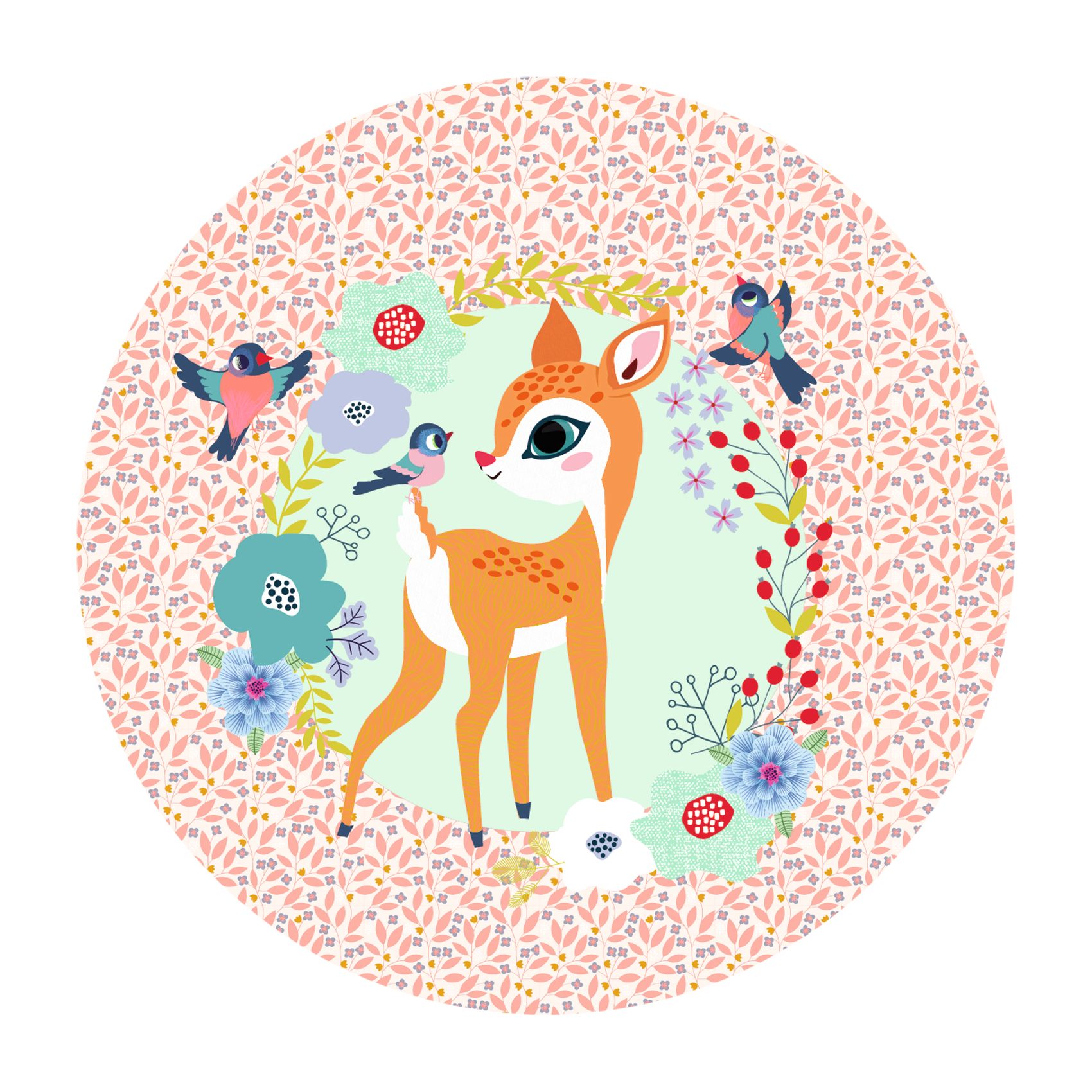 Zenélő ékszerdoboz - Szende őz - Wood fawn