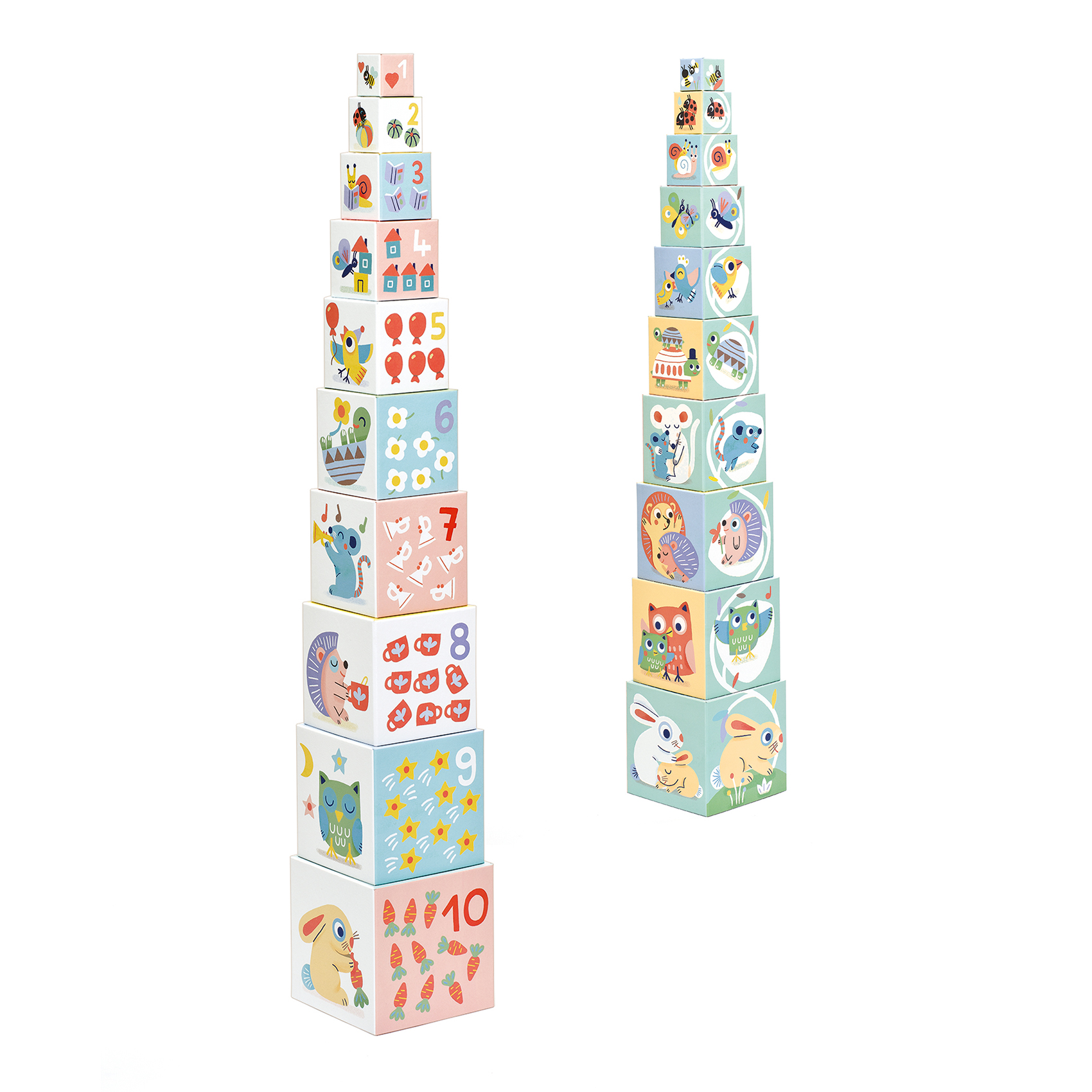 Toronyépítő kocka - Nyuszis - BabyBloki