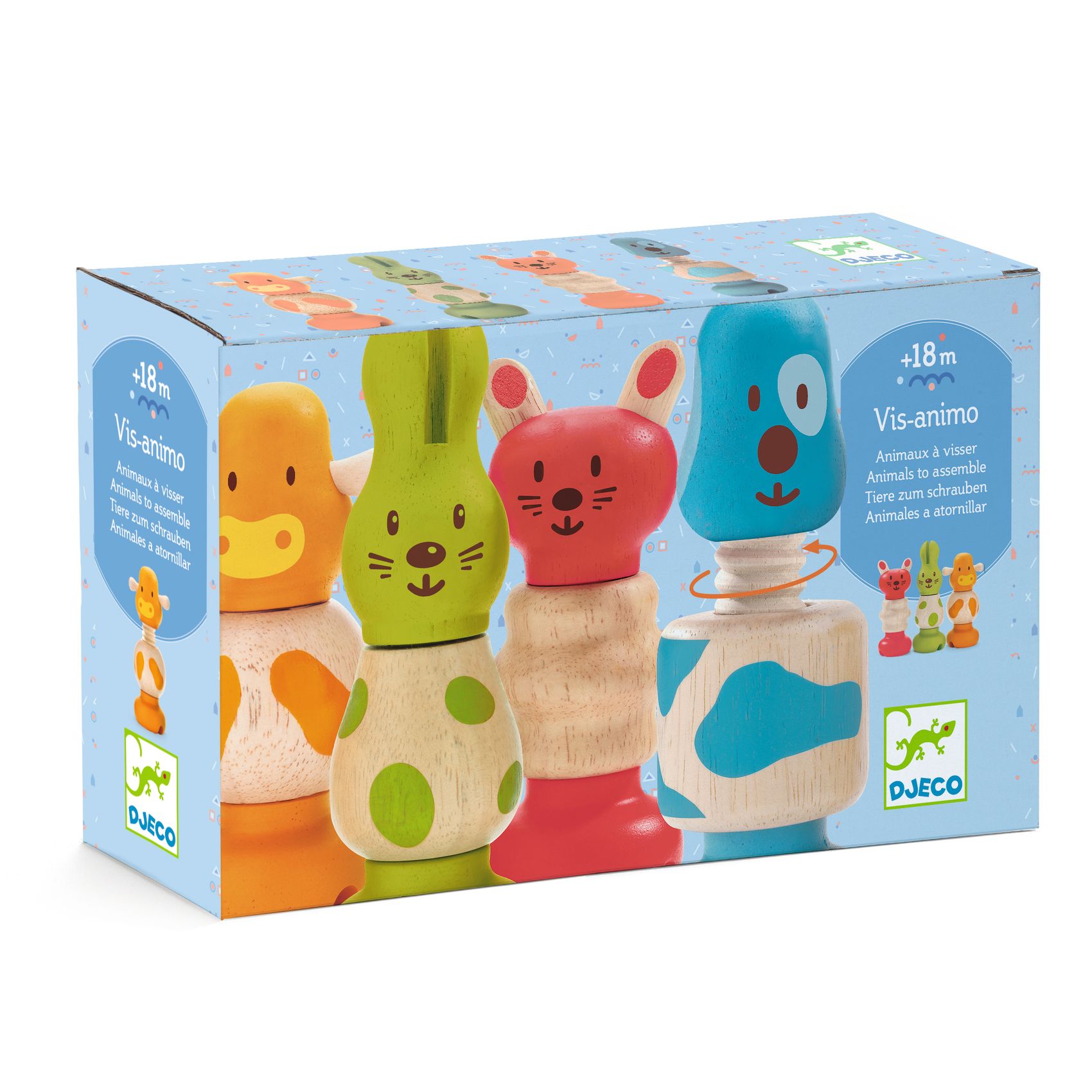 Toronyépítő fajáték - Kreatív állatfigurák - Vis-animo