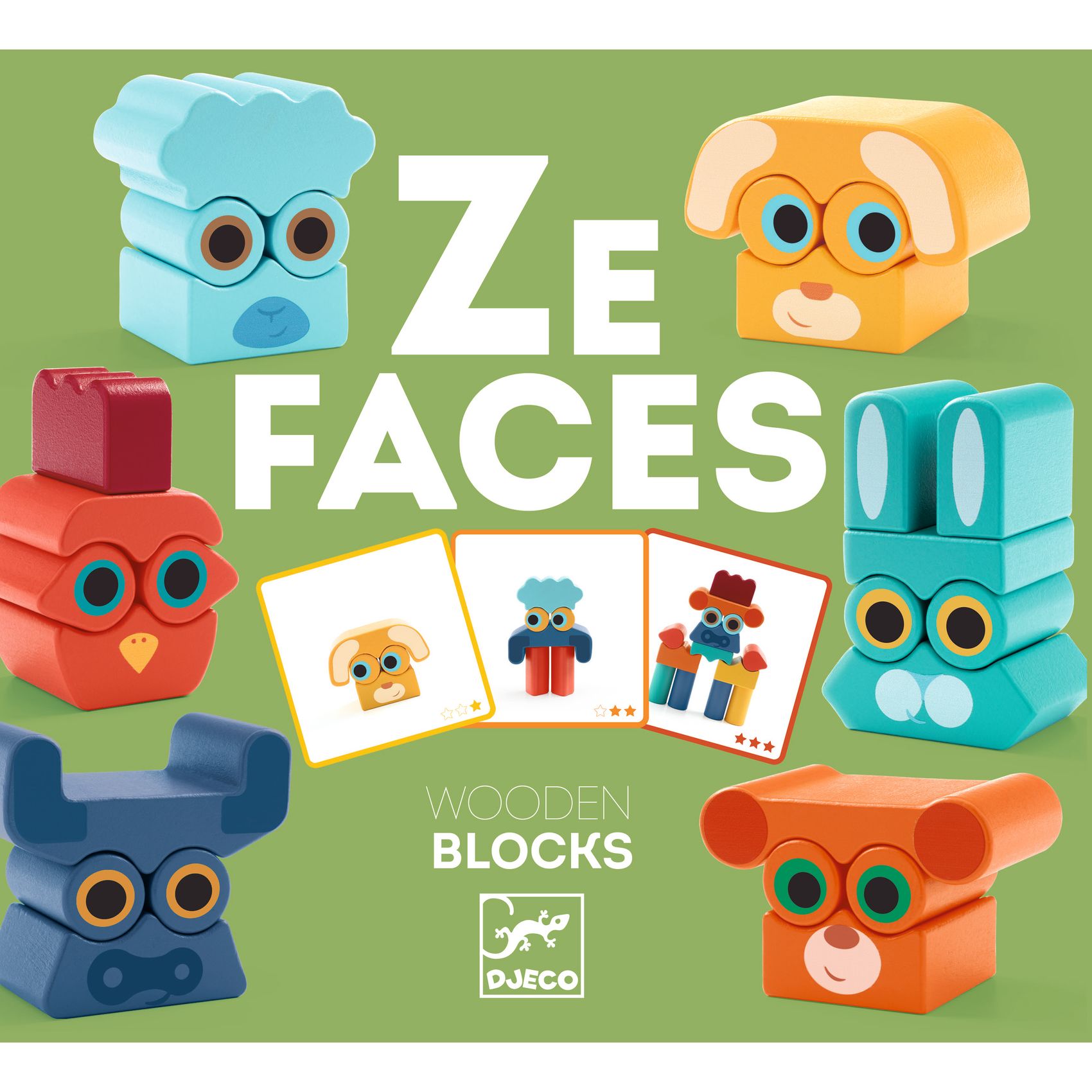 Építőjáték - Arc-balansz - Ze Faces