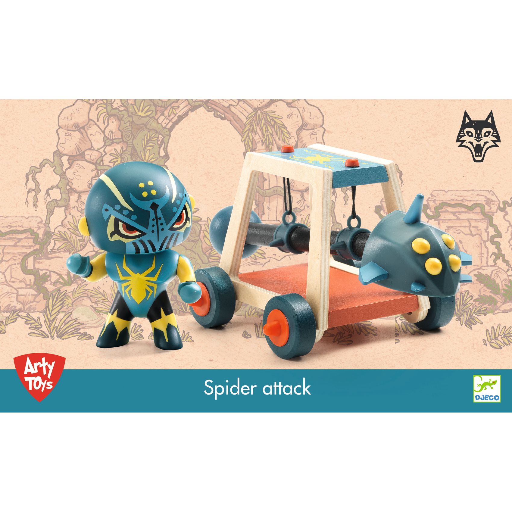 Arty Toys - Lovag - Pókharcos faltörő kossal - Spider attak