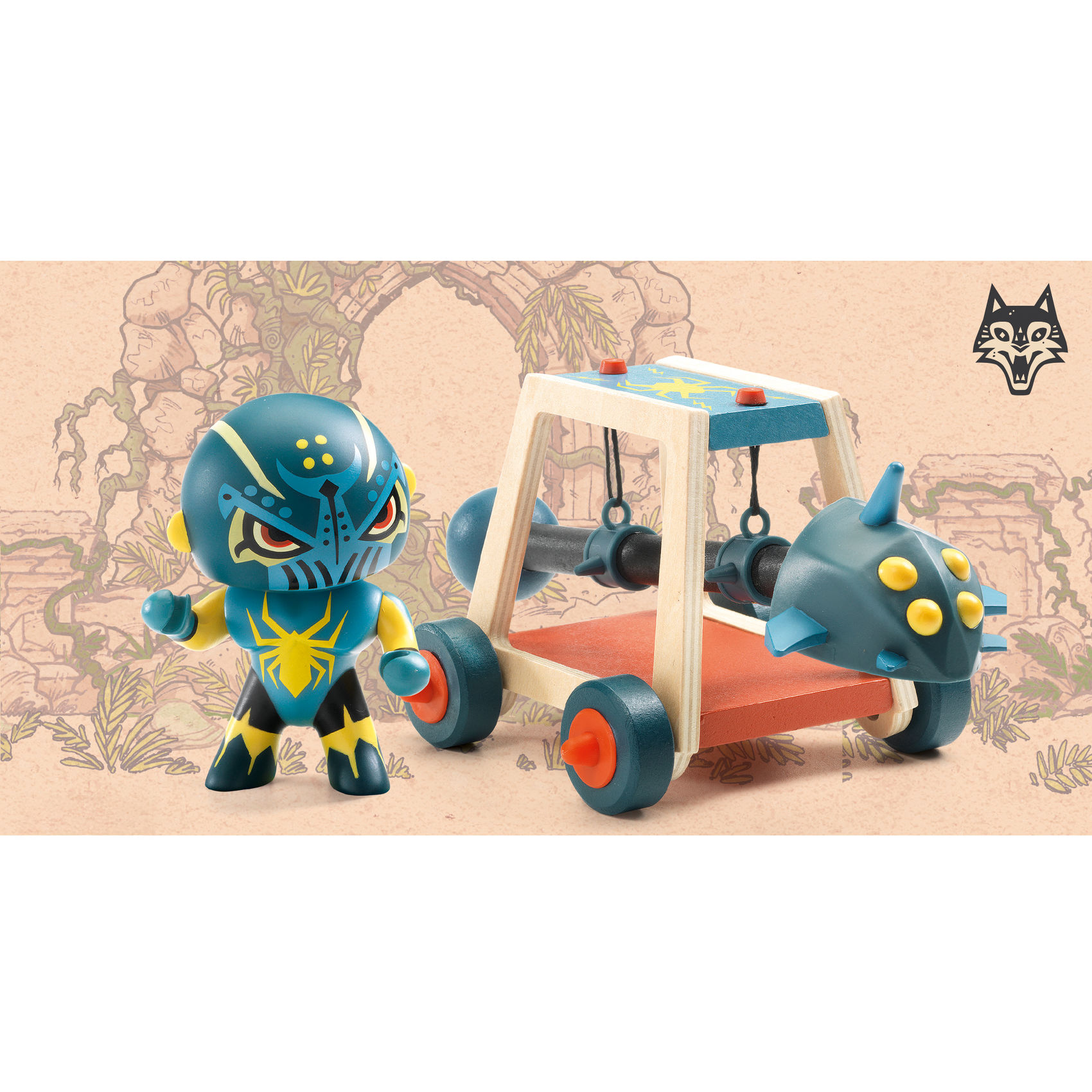 Arty Toys - Lovag - Pókharcos faltörő kossal - Spider attak