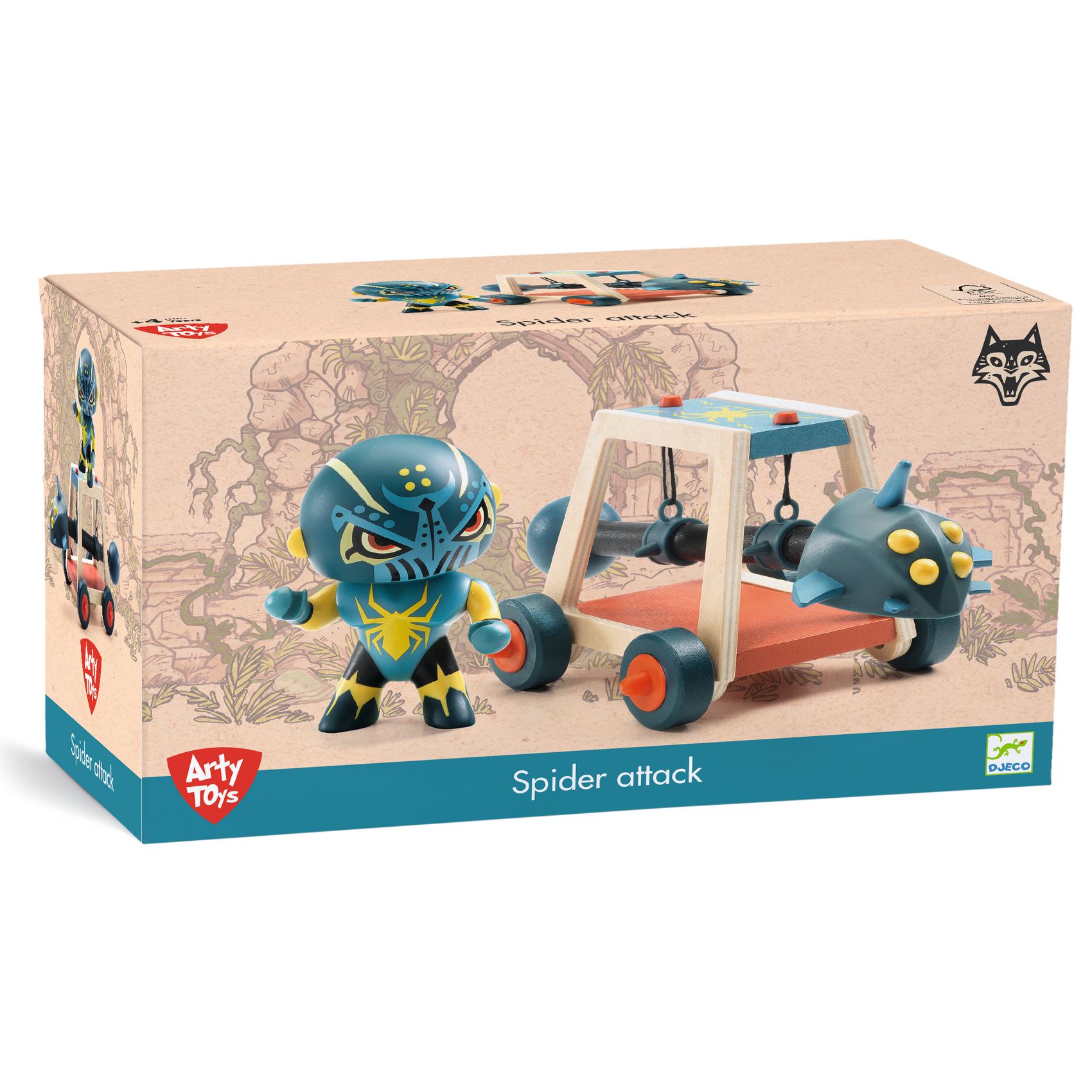 Arty Toys - Lovag - Pókharcos faltörő kossal - Spider attak