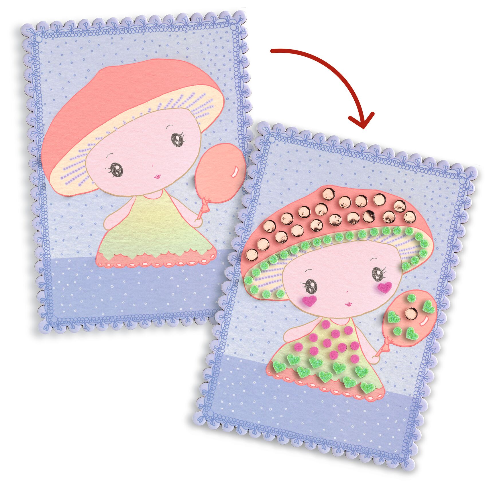 TINYLY kreatív - Mozaikkép készítés, Sugárka és barátai - Mosaics Stella & Co