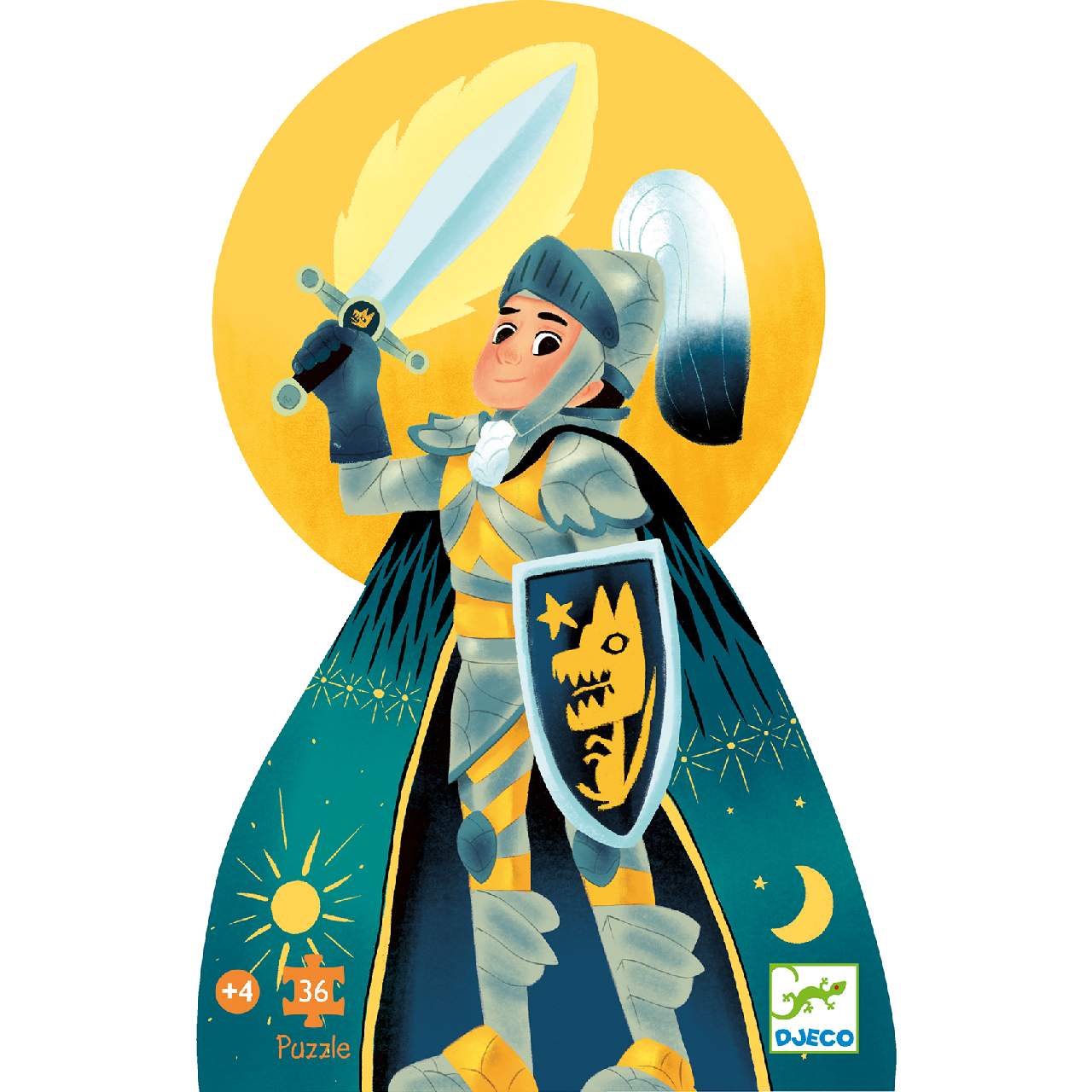 Formadobozos puzzle - Telihold lovagja, 36 db-os - Full moon knight