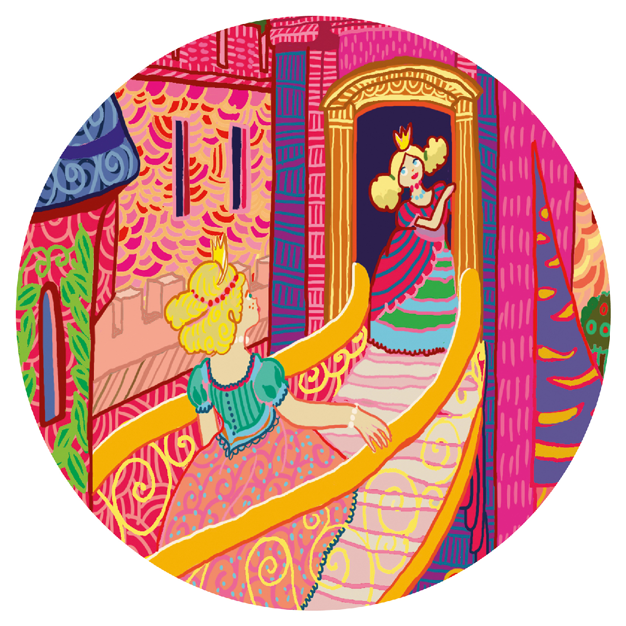 Formadobozos puzzle - Tündérek kastélya, 54 db-os - The fairy castle