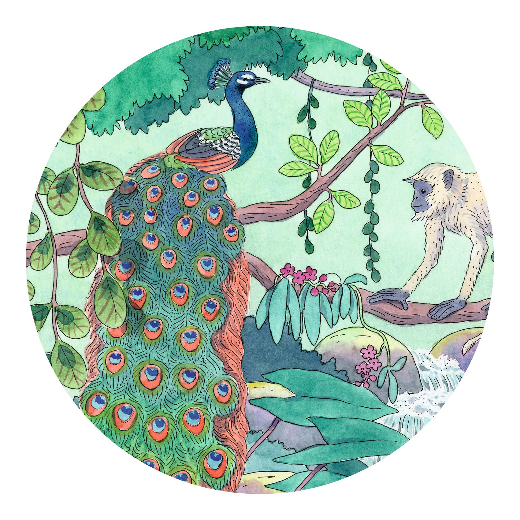 Formadobozos puzzle - Indiai dzsungel, 54 db-os - Indian jungle
