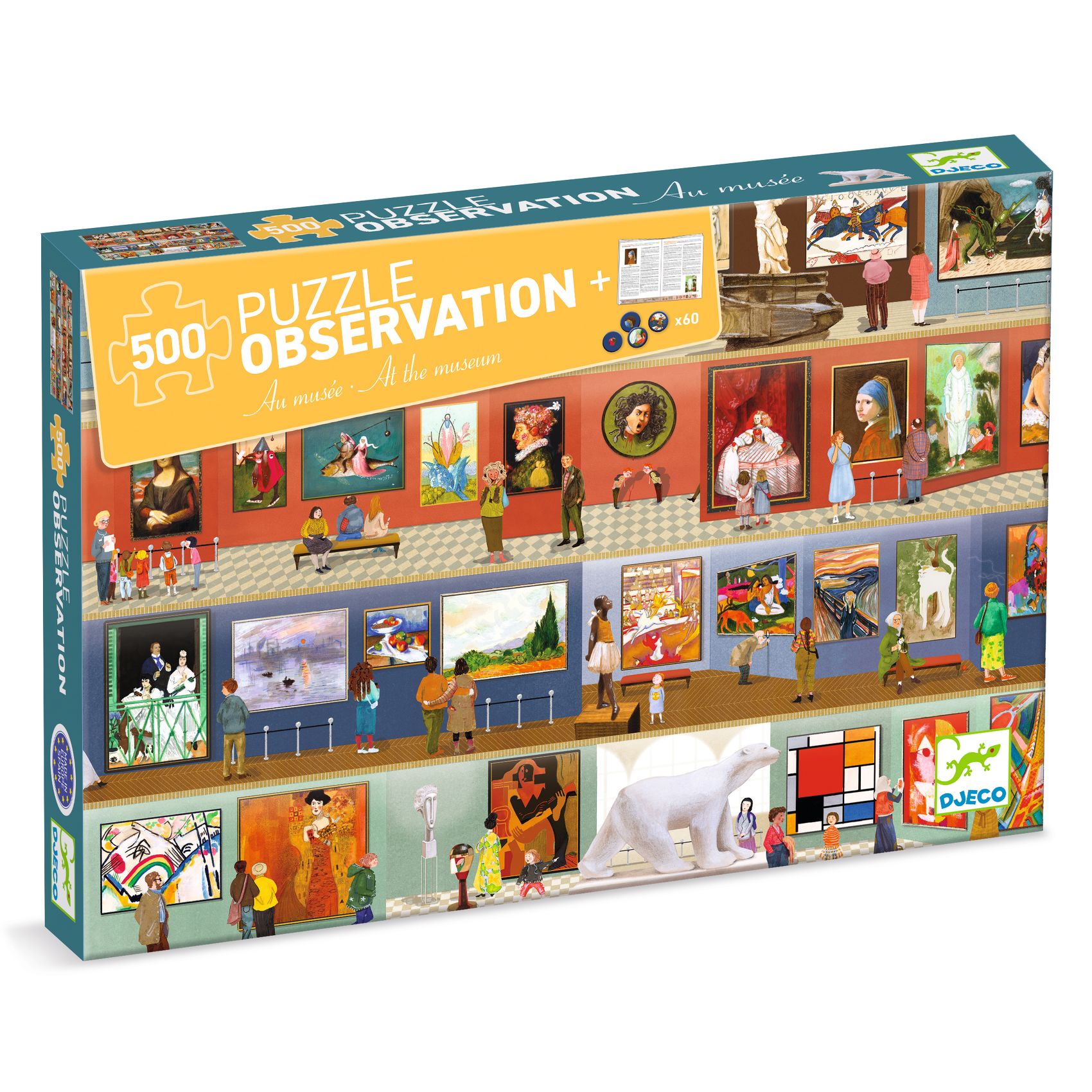 Megfigyeltető puzzle - A múzeumban, 500 db-os - At the Museum + booklet