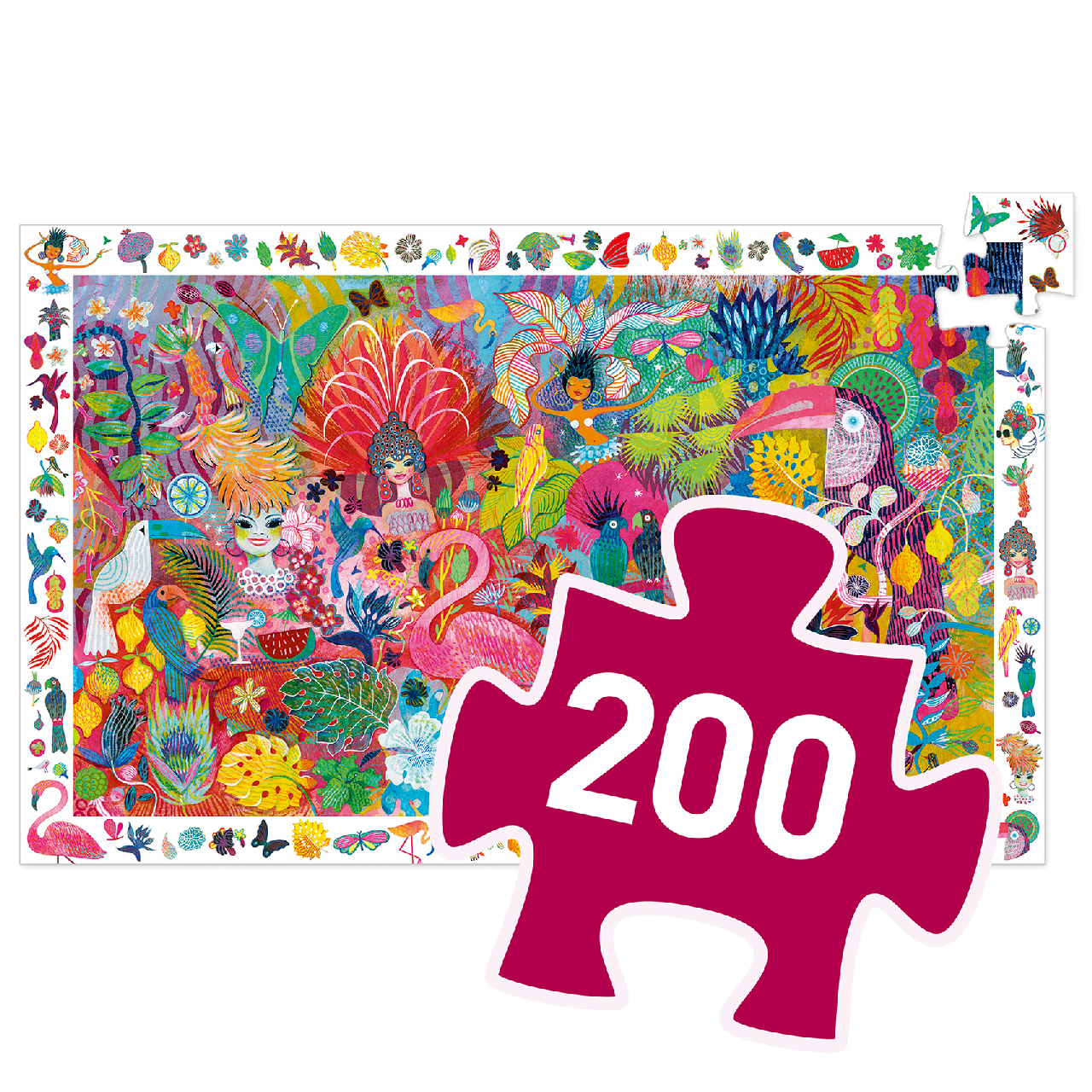 Megfigyeltető puzzle - Riói karnevál, 200 db-os - Rio Carnival