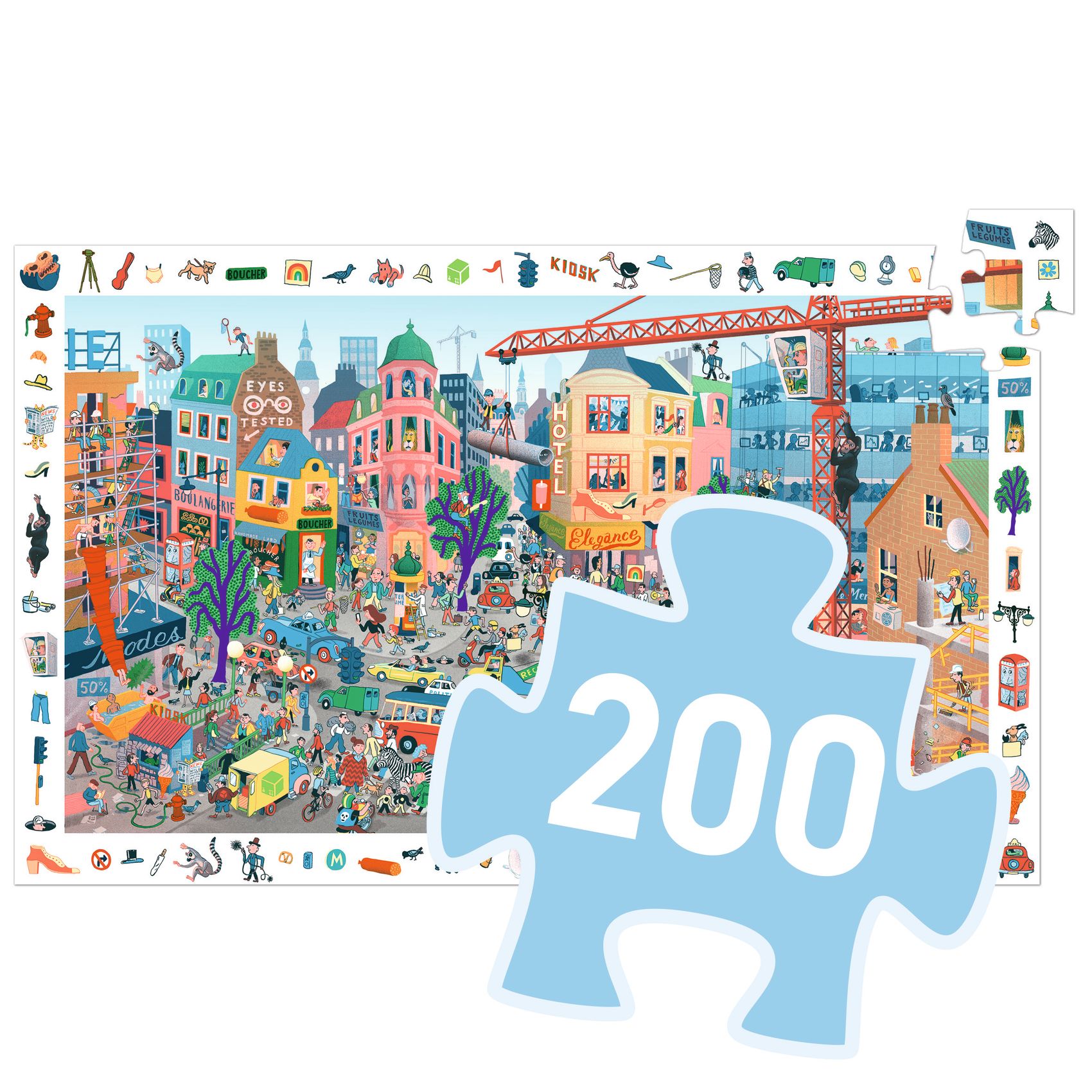 Megfigyeltető puzzle - A város, 200 db-os - The city