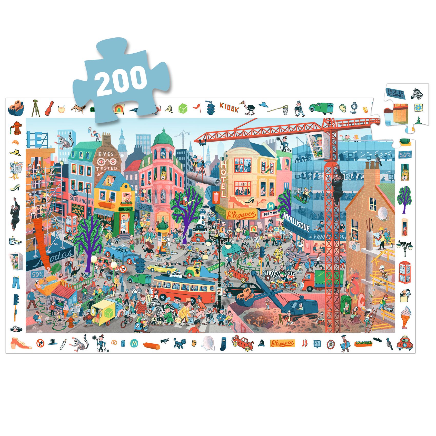 Megfigyeltető puzzle - A város, 200 db-os - The city