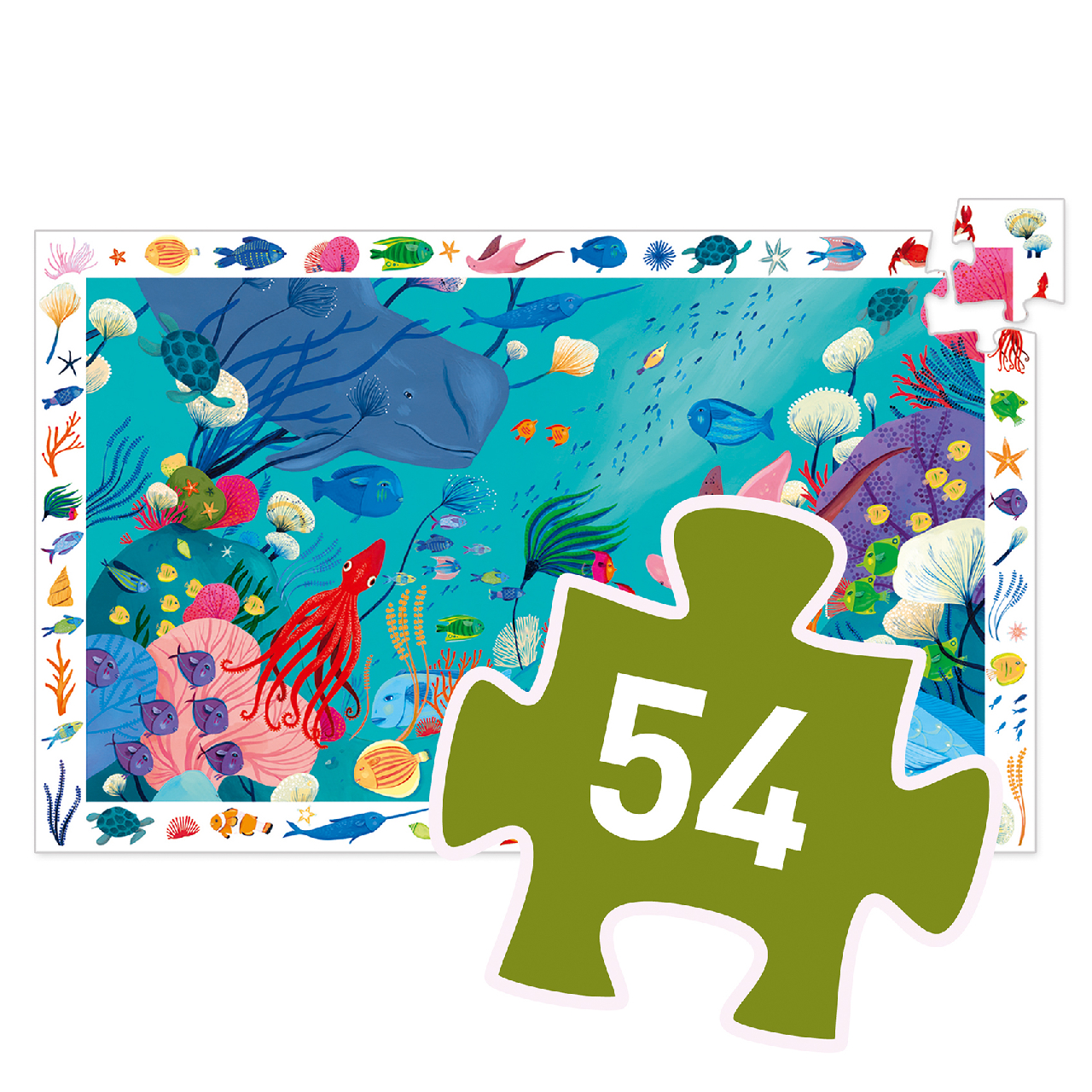 Megfigyeltető puzzle - Tengerben, 54 db-os - Aquatic