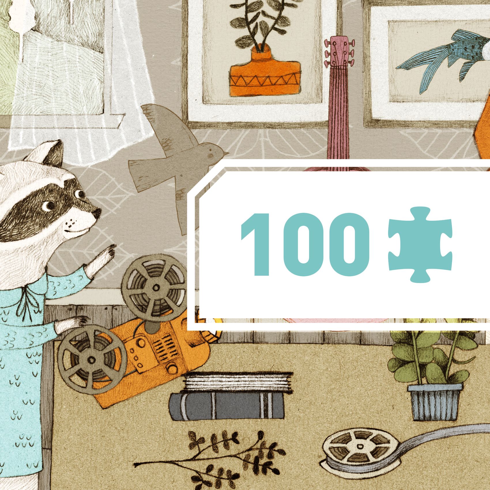 Művész puzzle - Filmvetítés, 100 db-os - Cinematograph