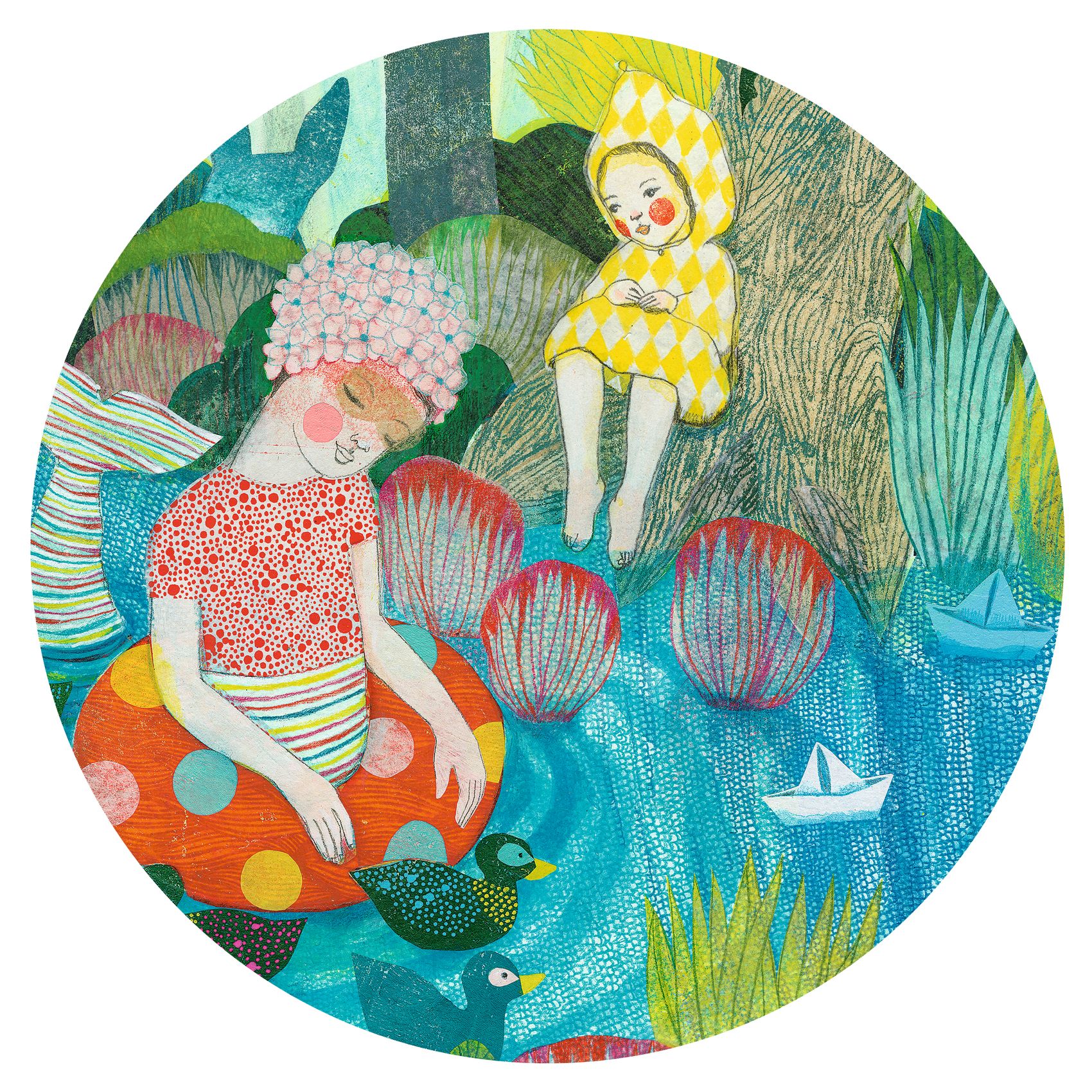 Művész puzzle - Folyóparti piknik, 350 db-os - River Party