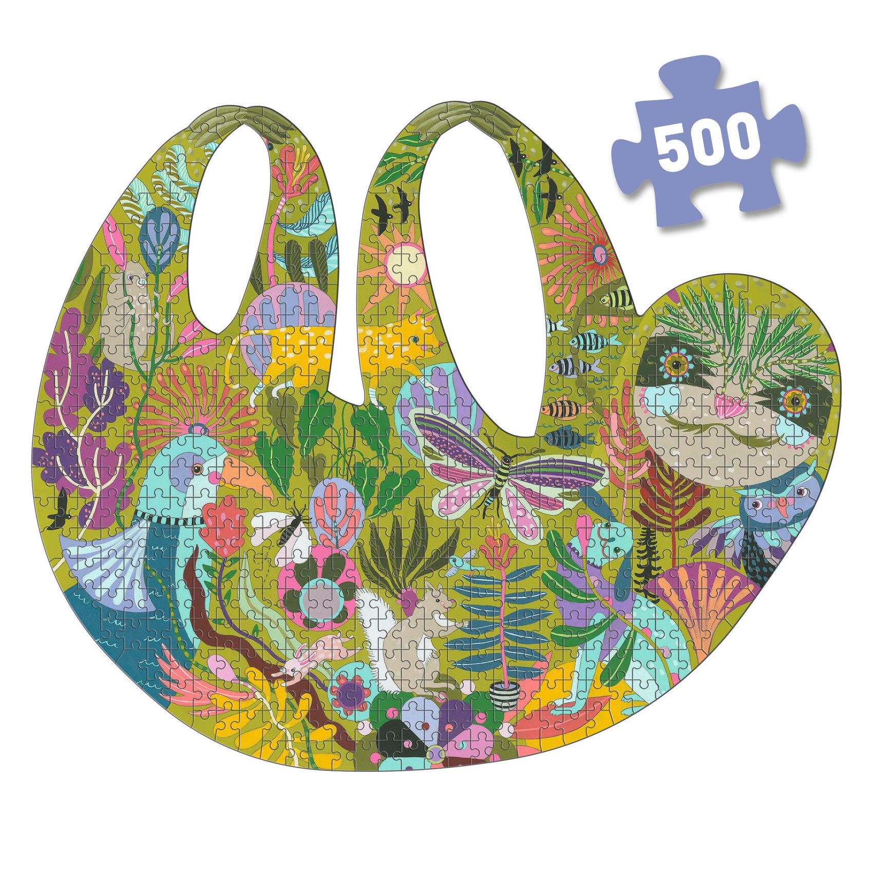 Művész puzzle - Lajhár, 500 db-os - The sloth