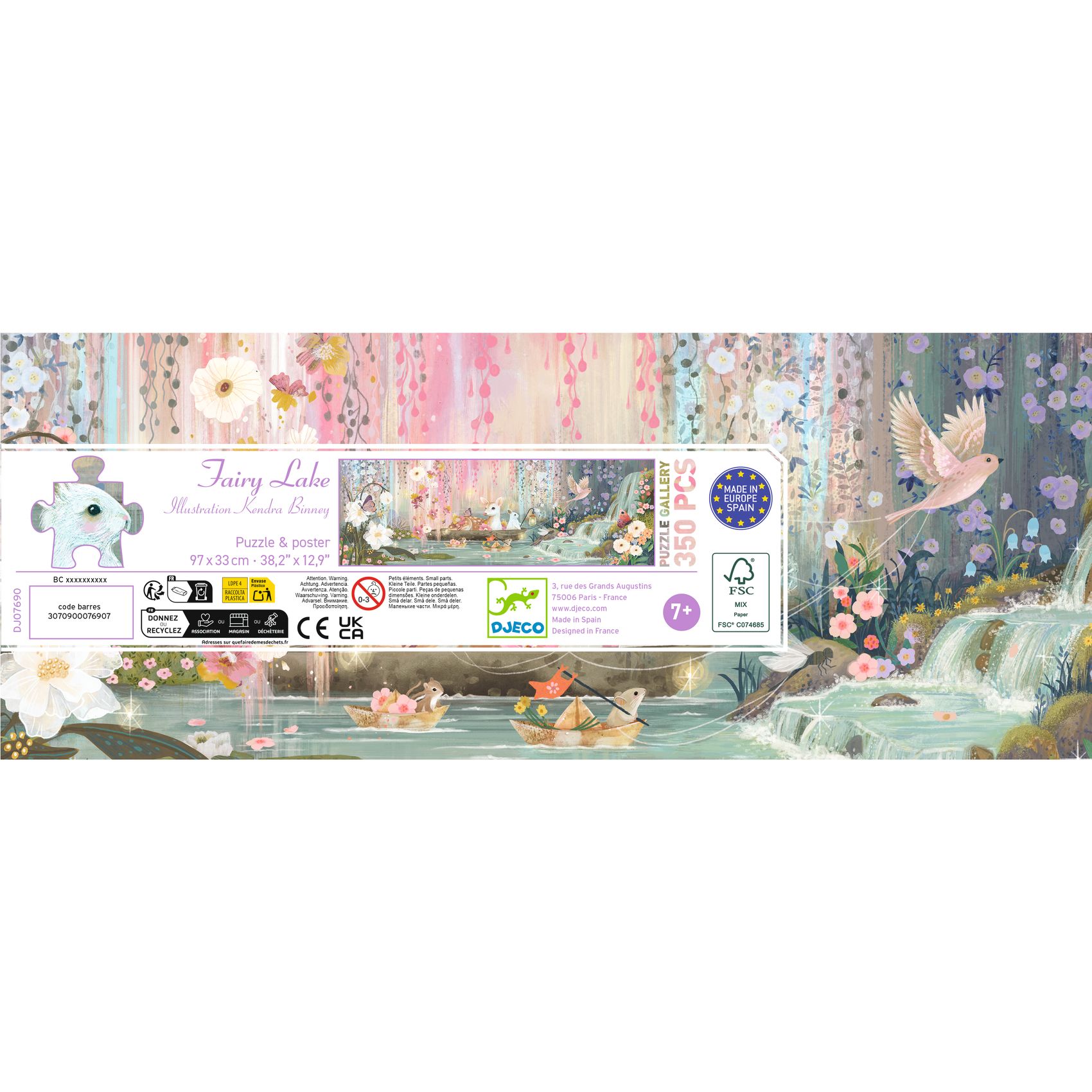 Művész puzzle - Tündér-tó, 350 db-os - Fairy Lake